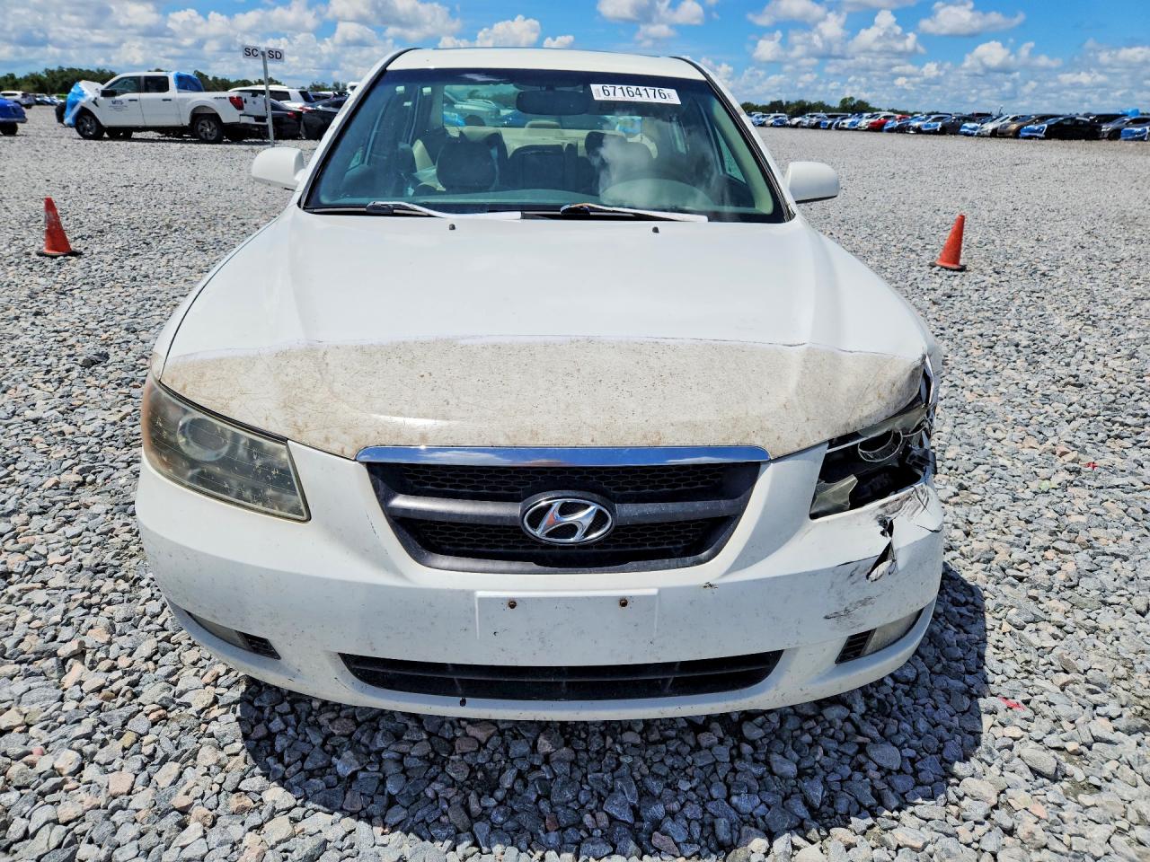 2006 Hyundai Sonata Gls V6 White vin: 5NPEU46F26H146165