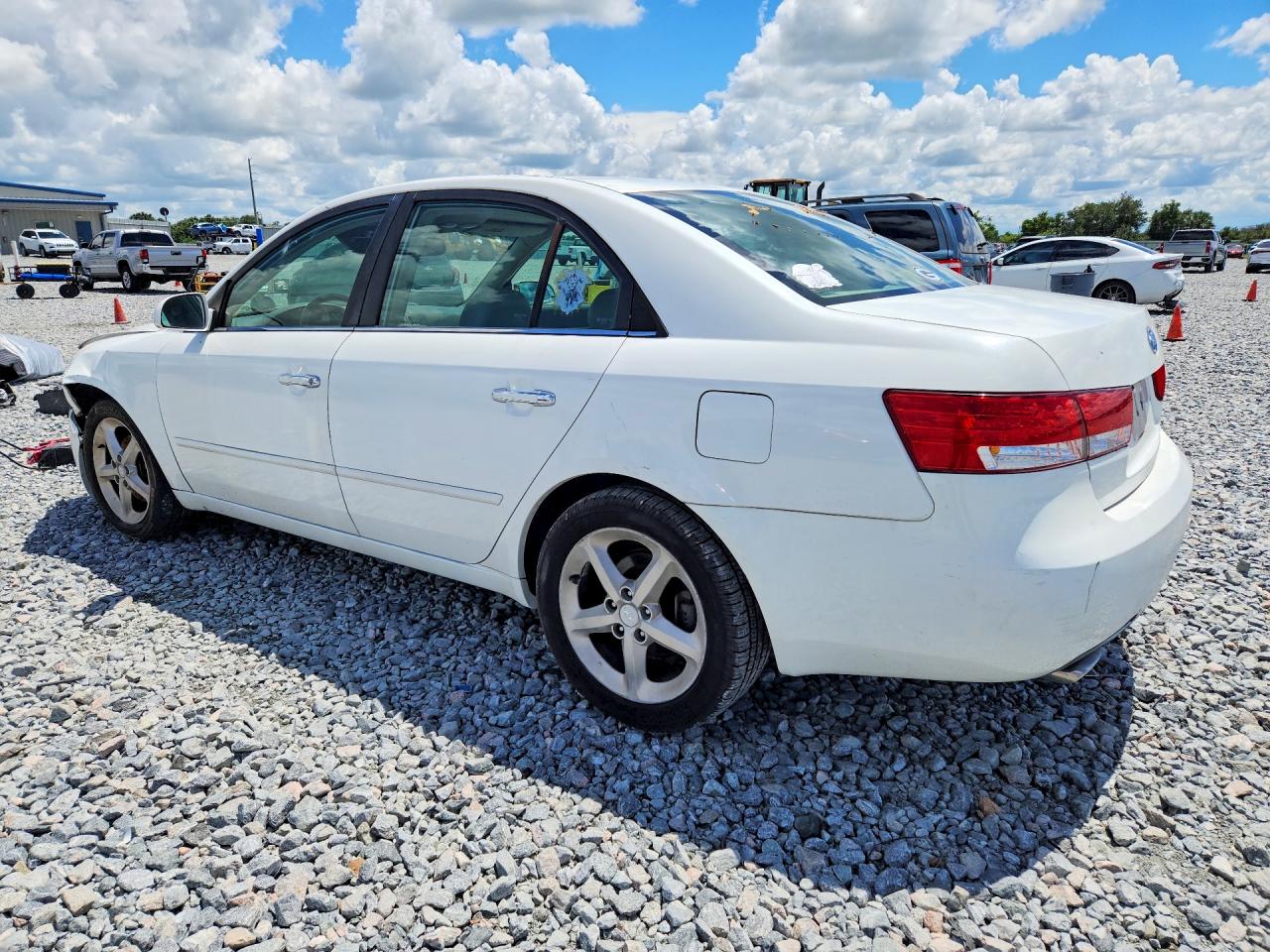 2006 Hyundai Sonata Gls V6 White vin: 5NPEU46F26H146165