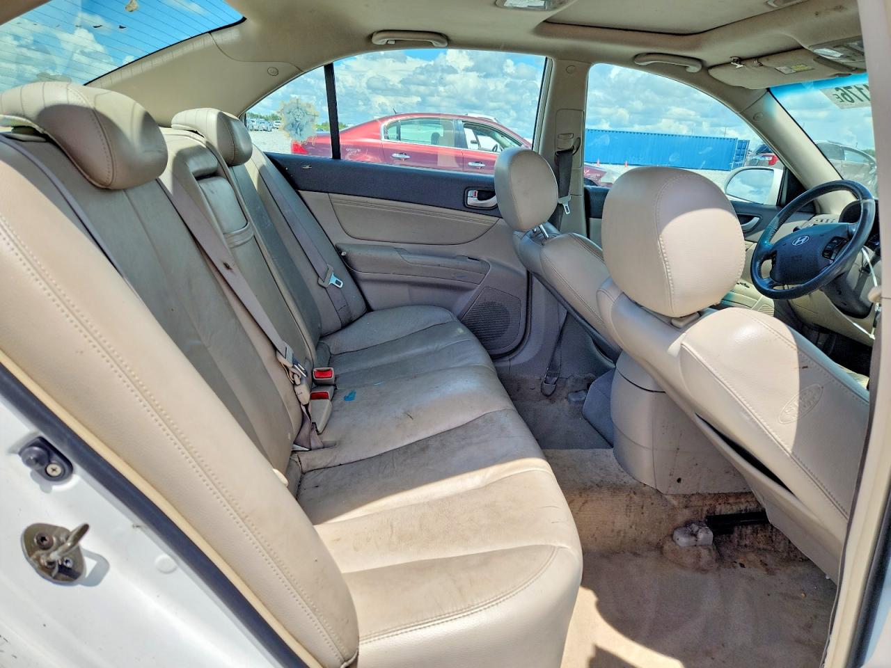 2006 Hyundai Sonata Gls V6 White vin: 5NPEU46F26H146165