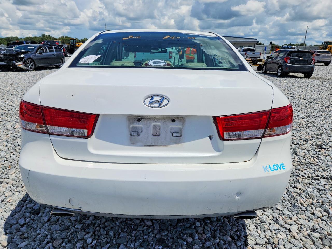 2006 Hyundai Sonata Gls V6 White vin: 5NPEU46F26H146165