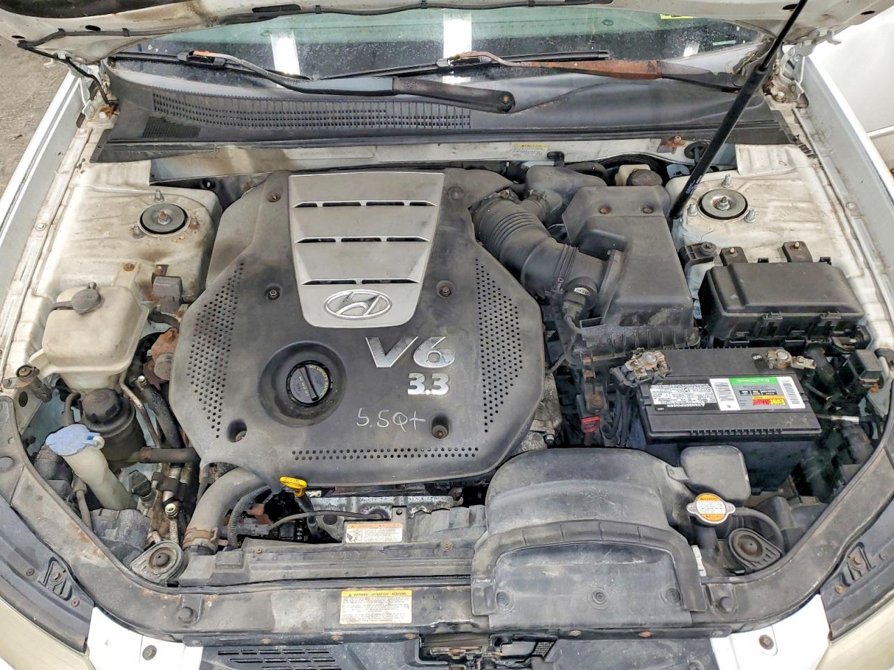 2007 Hyundai Sonata Se White vin: 5NPEU46F27H159399