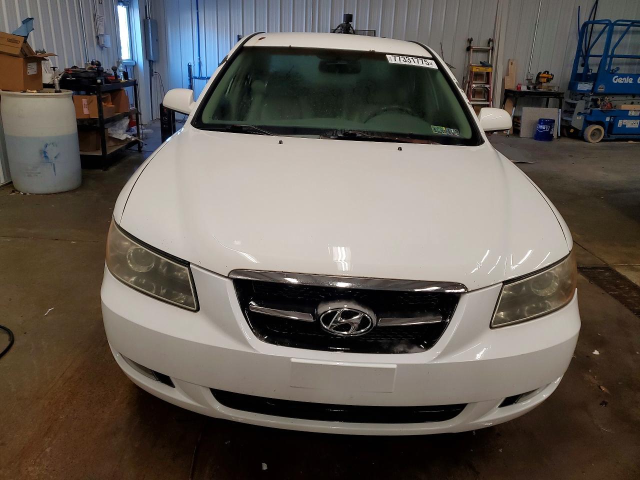 2007 Hyundai Sonata Se White vin: 5NPEU46F27H159399