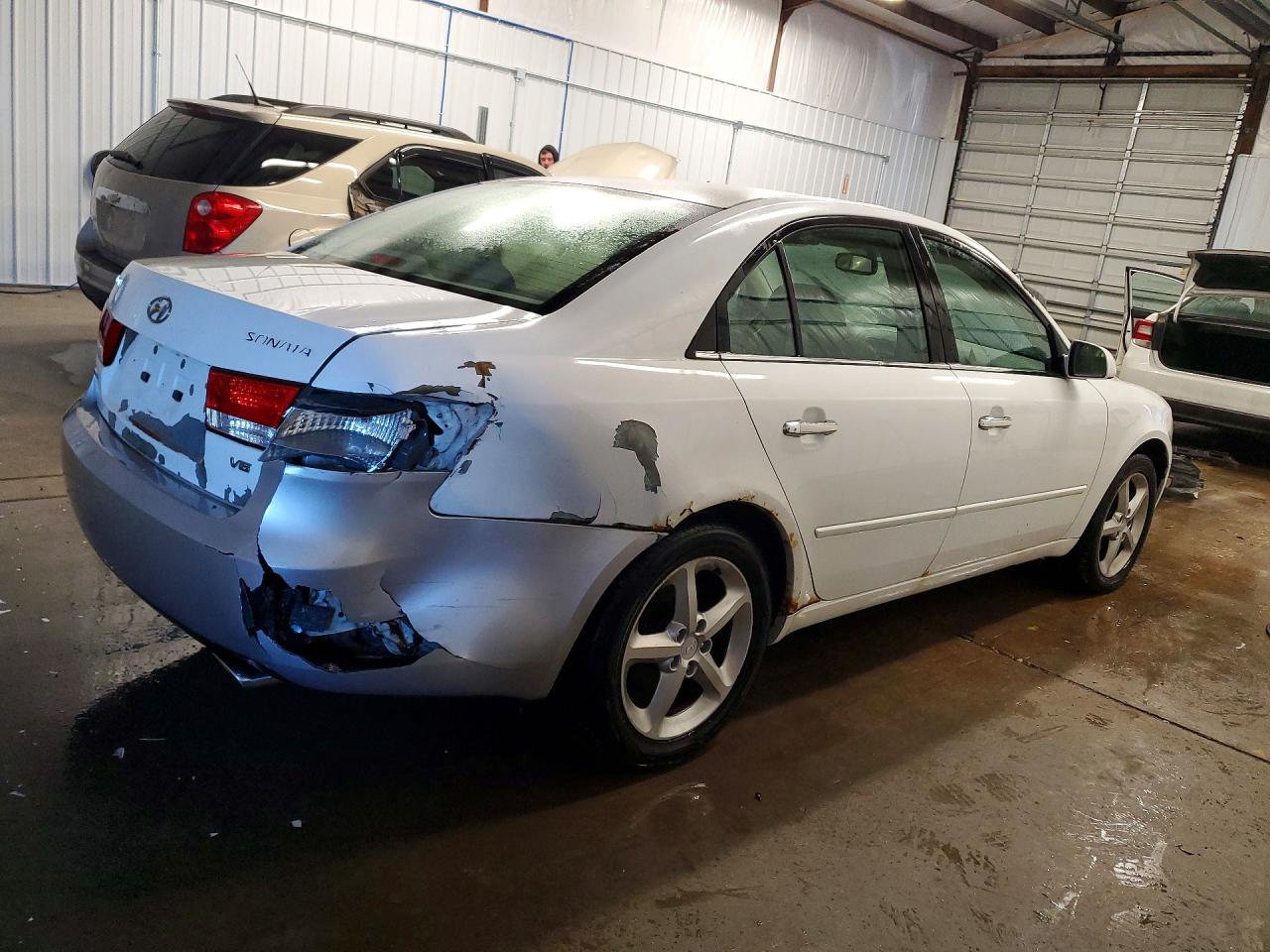 2007 Hyundai Sonata Se White vin: 5NPEU46F27H159399