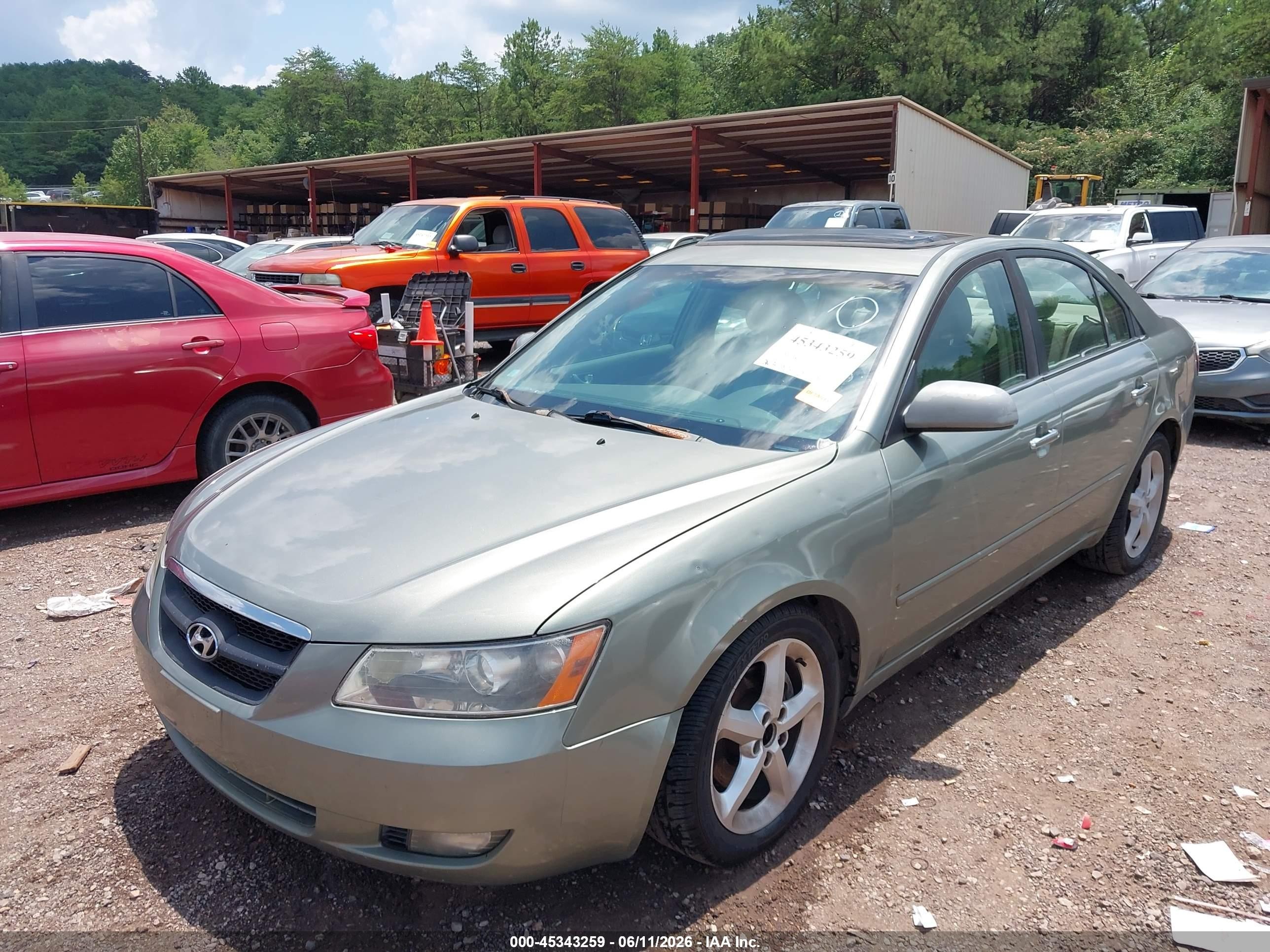2007 Hyundai Sonata Limited/limited W/xm/se/se W/xm Бирюзовый vin: 5NPEU46F27H192547