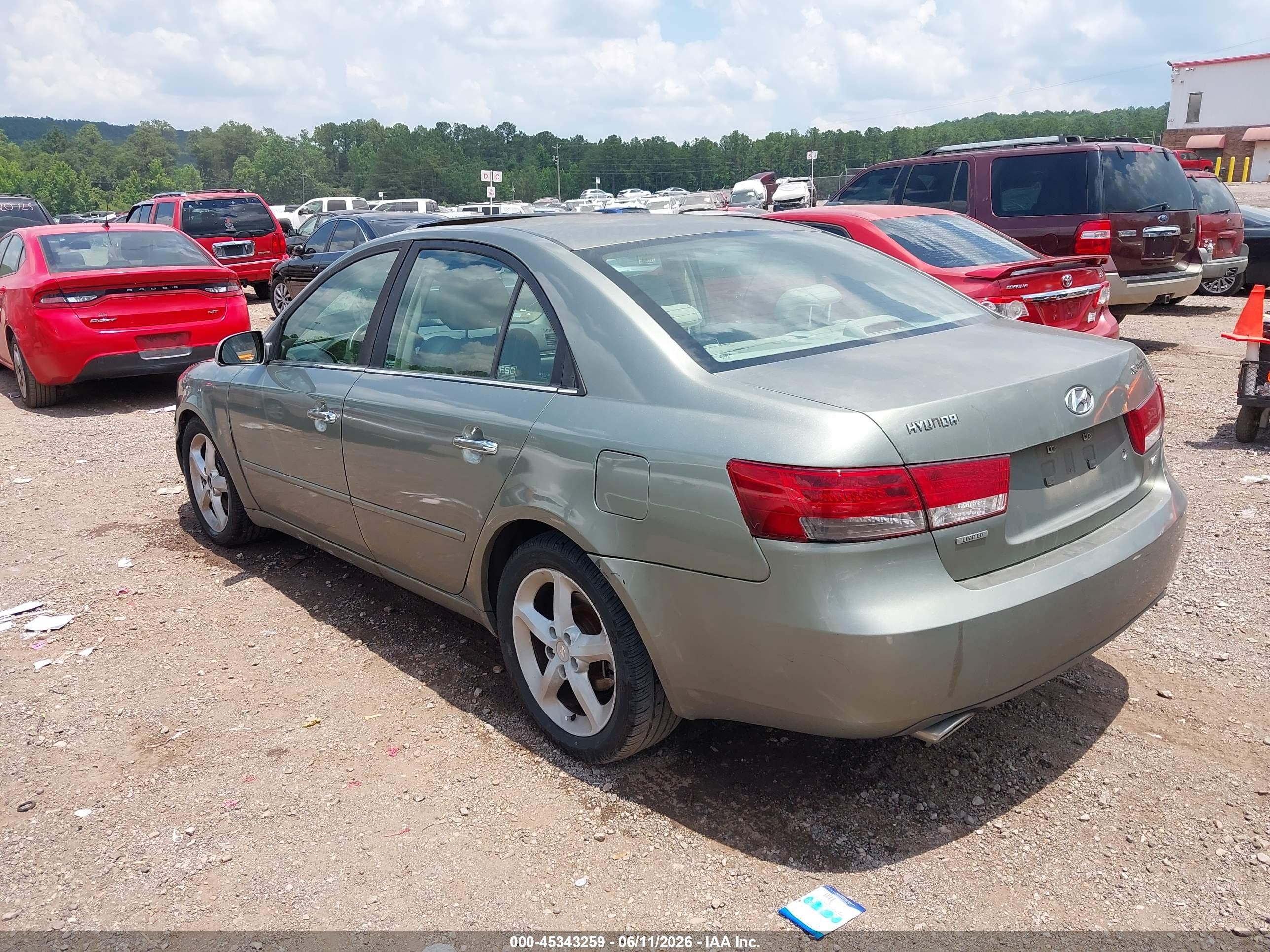 2007 Hyundai Sonata Limited/limited W/xm/se/se W/xm Бирюзовый vin: 5NPEU46F27H192547