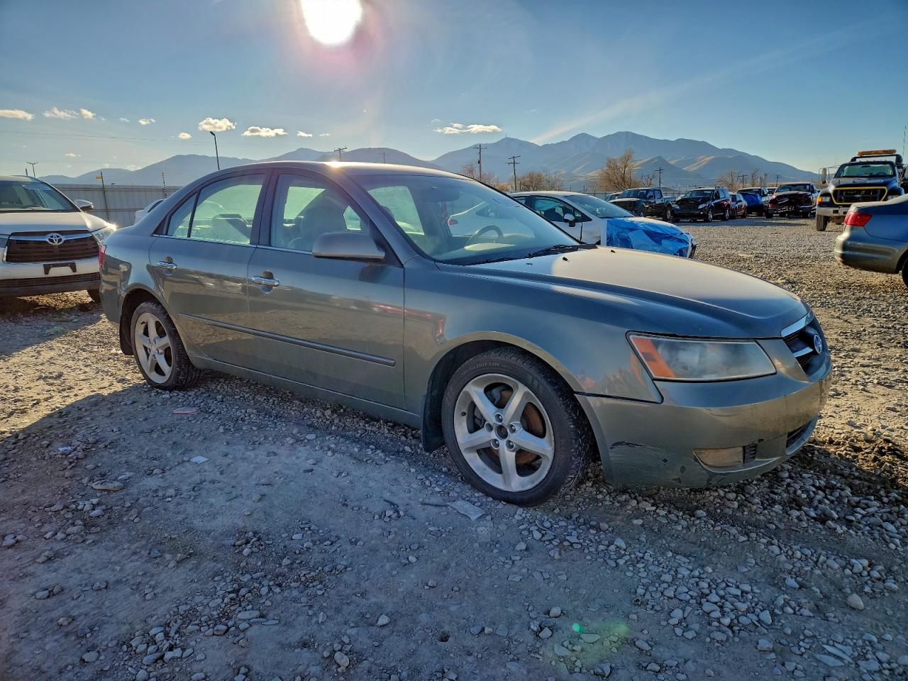 2007 Hyundai Sonata Se Green vin: 5NPEU46F27H193617