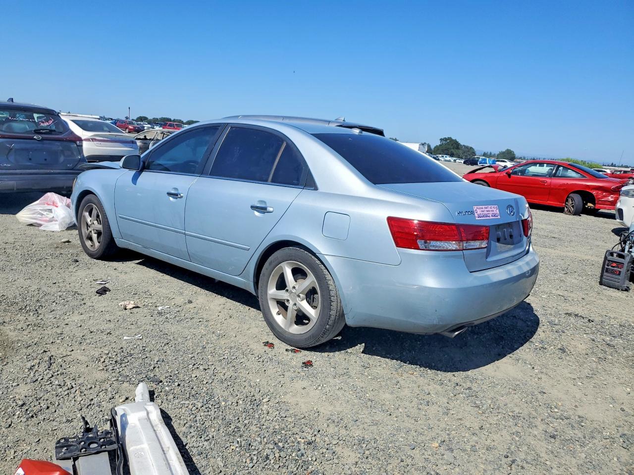 2007 Hyundai Sonata Se Blue vin: 5NPEU46F27H280062
