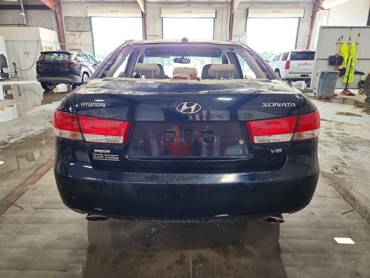 2008 Hyundai Sonata Se V6 Blue vin: 5NPEU46F28H303907