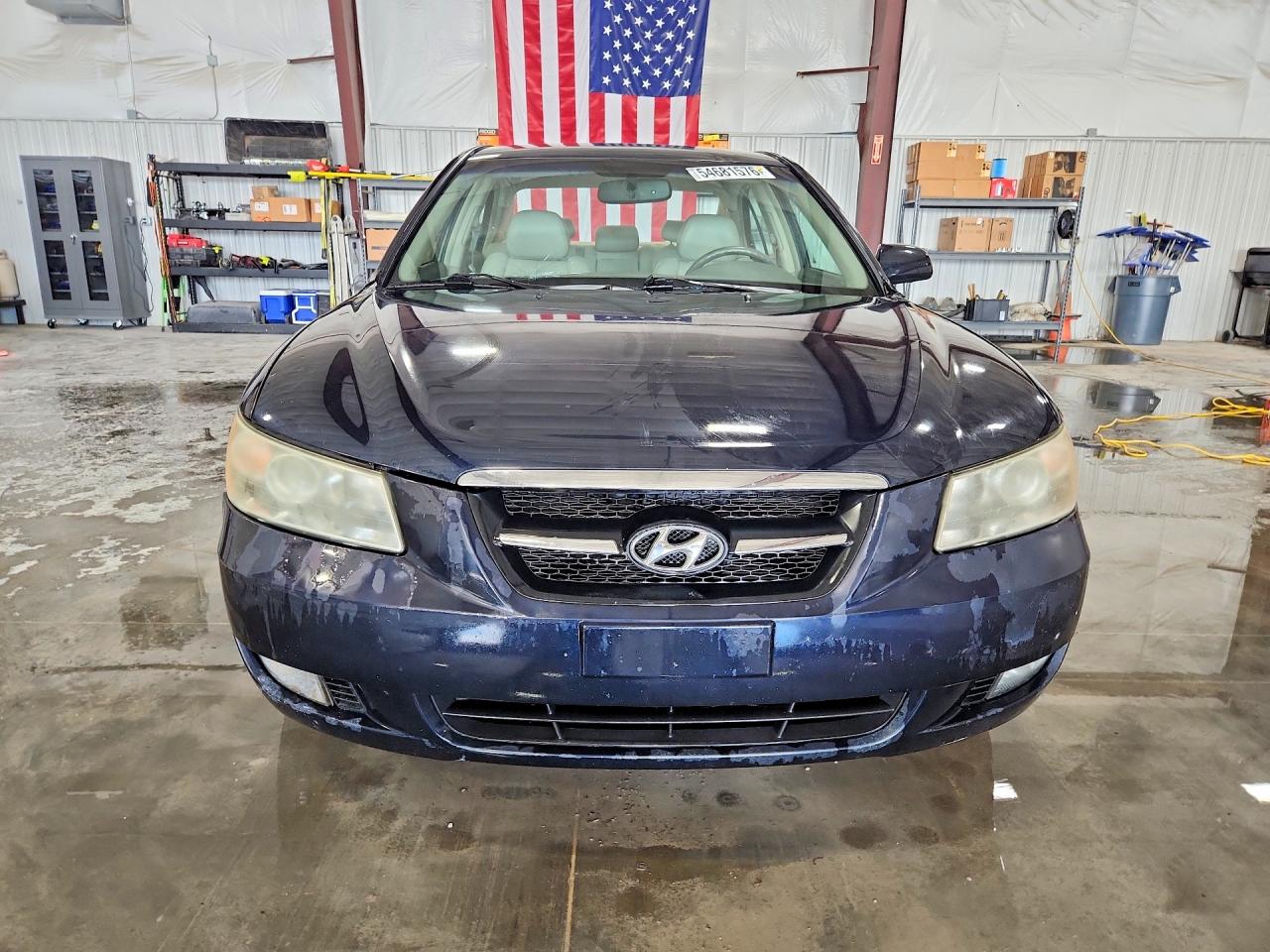 2008 Hyundai Sonata Se V6 Blue vin: 5NPEU46F28H303907