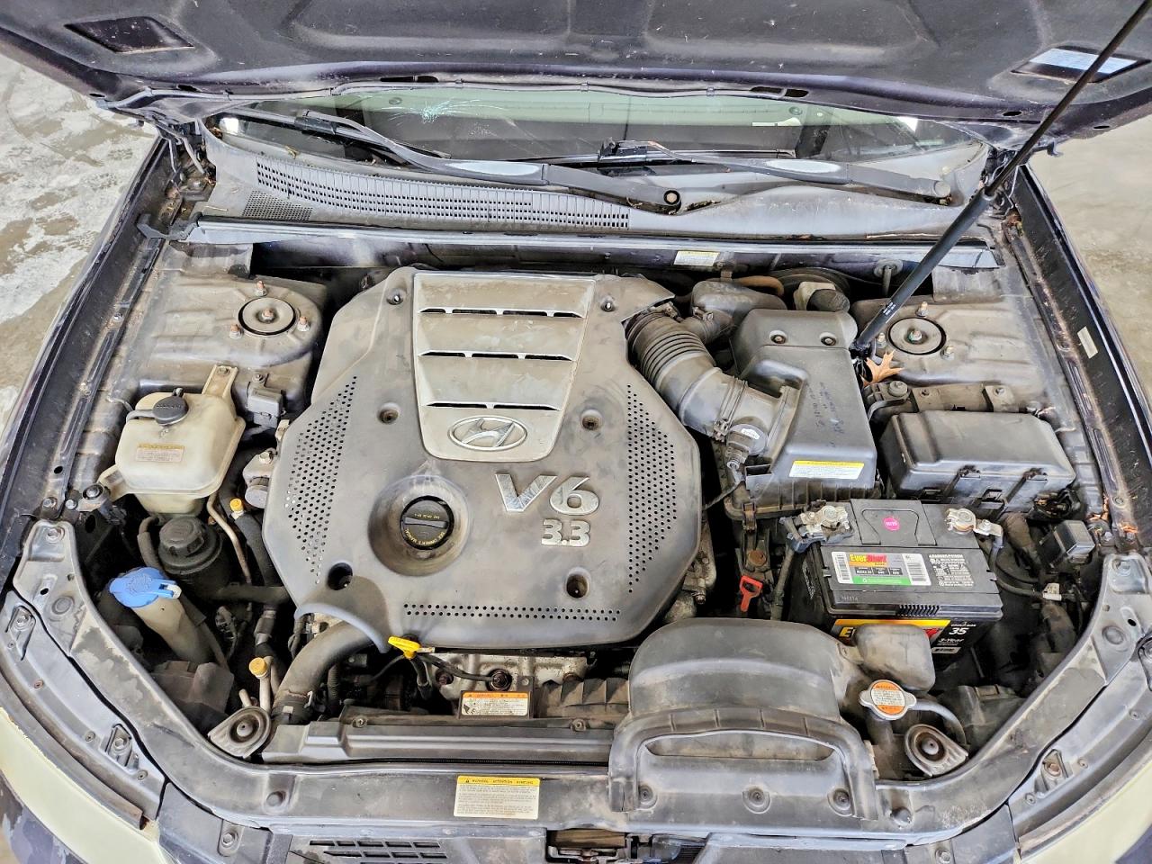 2008 Hyundai Sonata Se V6 Blue vin: 5NPEU46F28H303907
