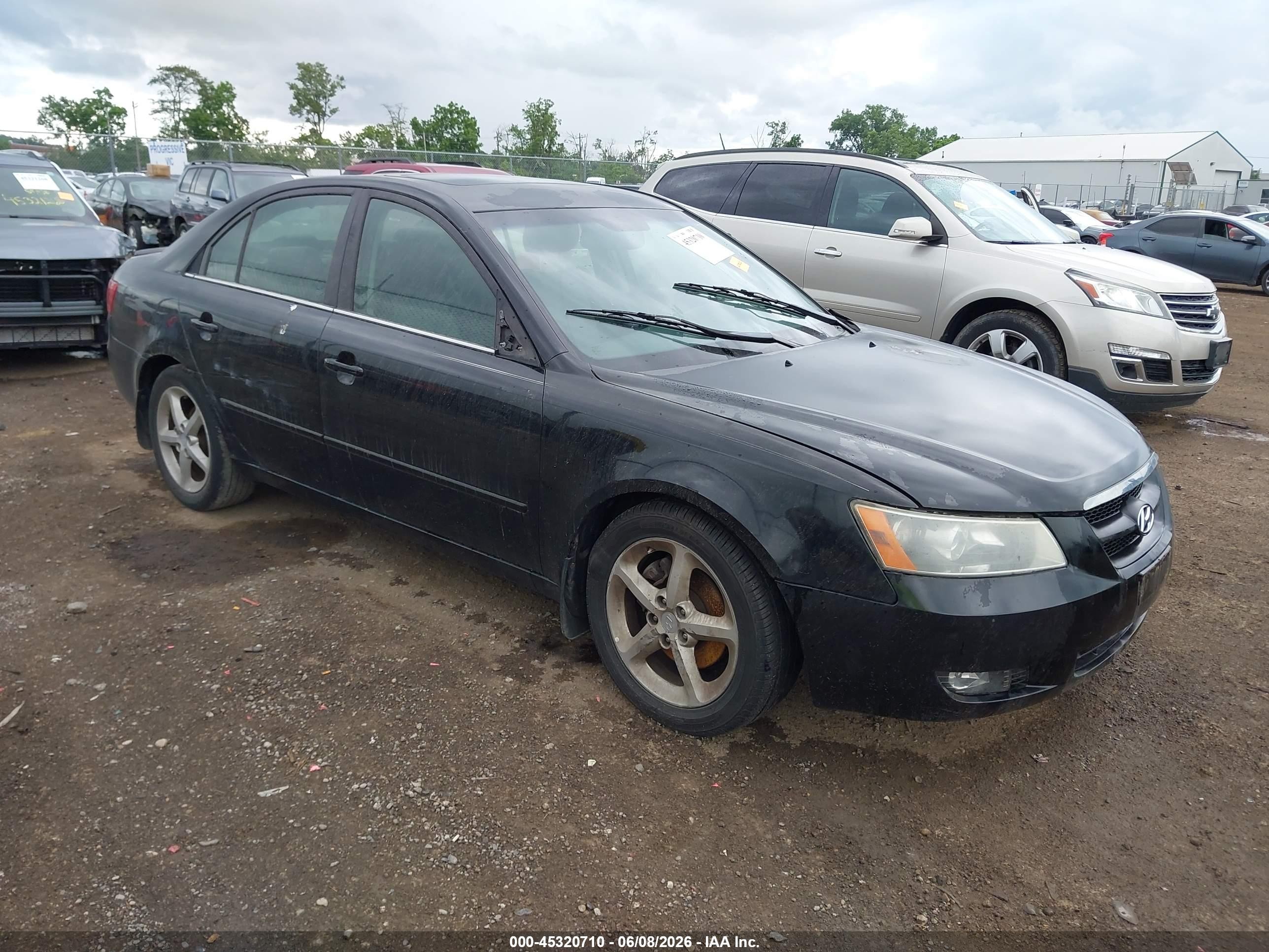 2008 Hyundai Sonata Limited V6/se V6 Black vin: 5NPEU46F28H336647