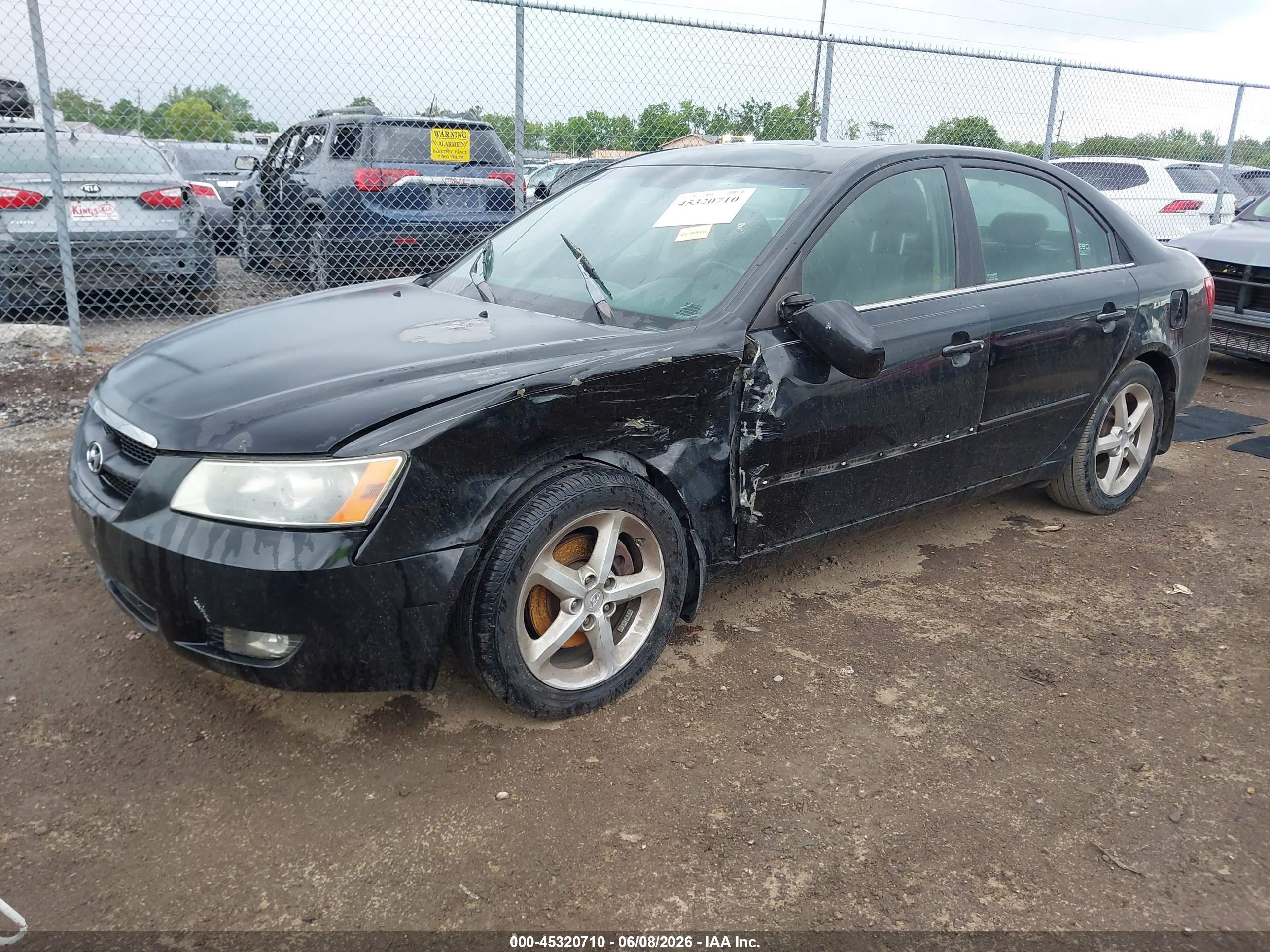 2008 Hyundai Sonata Limited V6/se V6 Black vin: 5NPEU46F28H336647