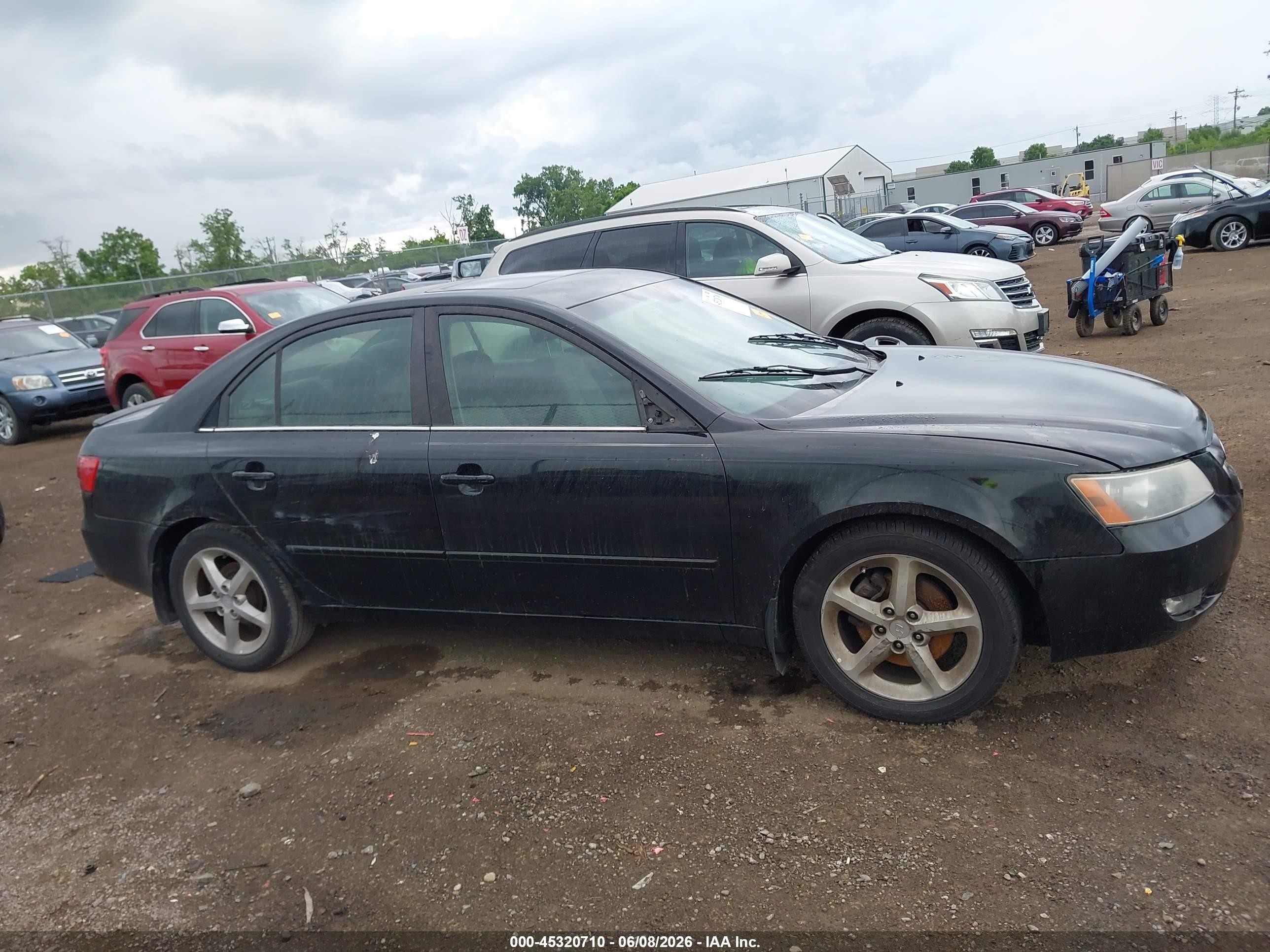 2008 Hyundai Sonata Limited V6/se V6 Black vin: 5NPEU46F28H336647