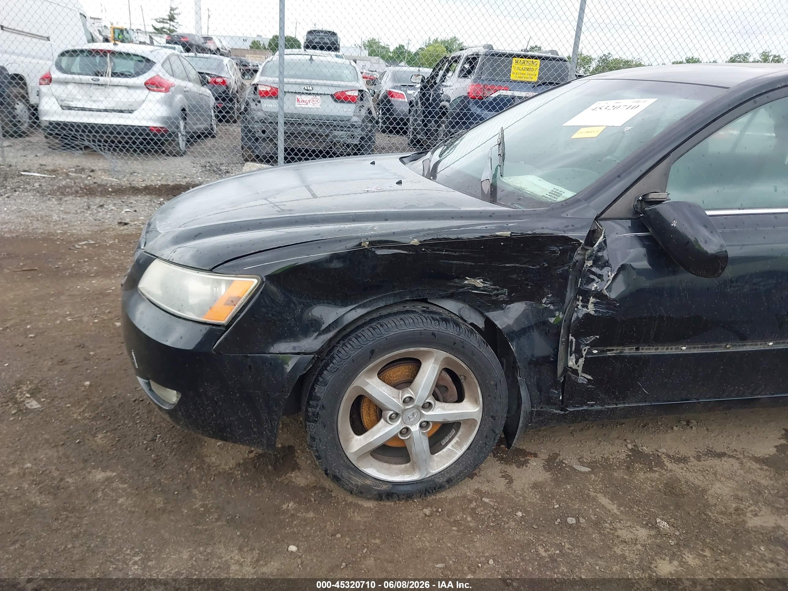 2008 Hyundai Sonata Limited V6/se V6 Black vin: 5NPEU46F28H336647