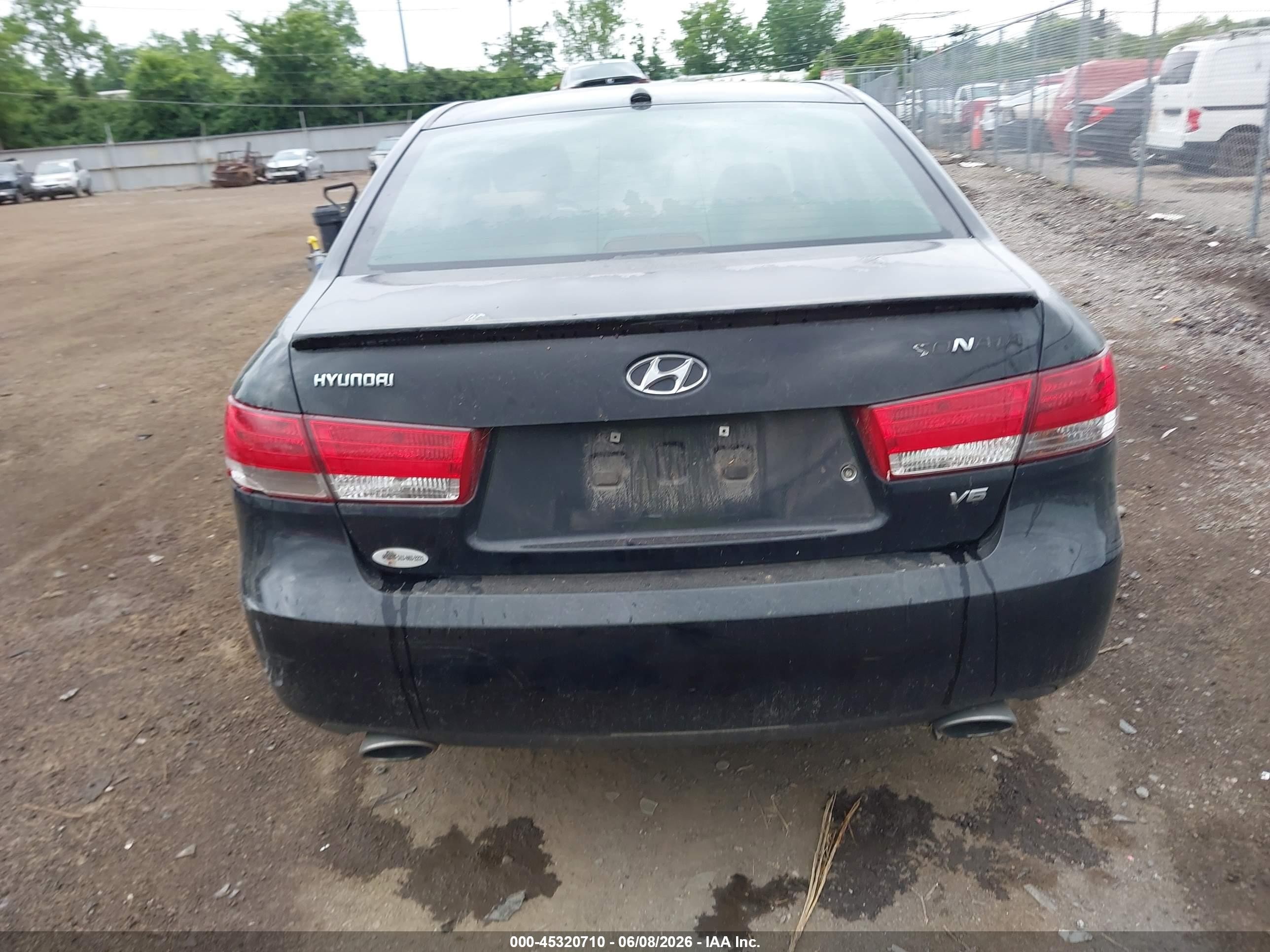 2008 Hyundai Sonata Limited V6/se V6 Black vin: 5NPEU46F28H336647