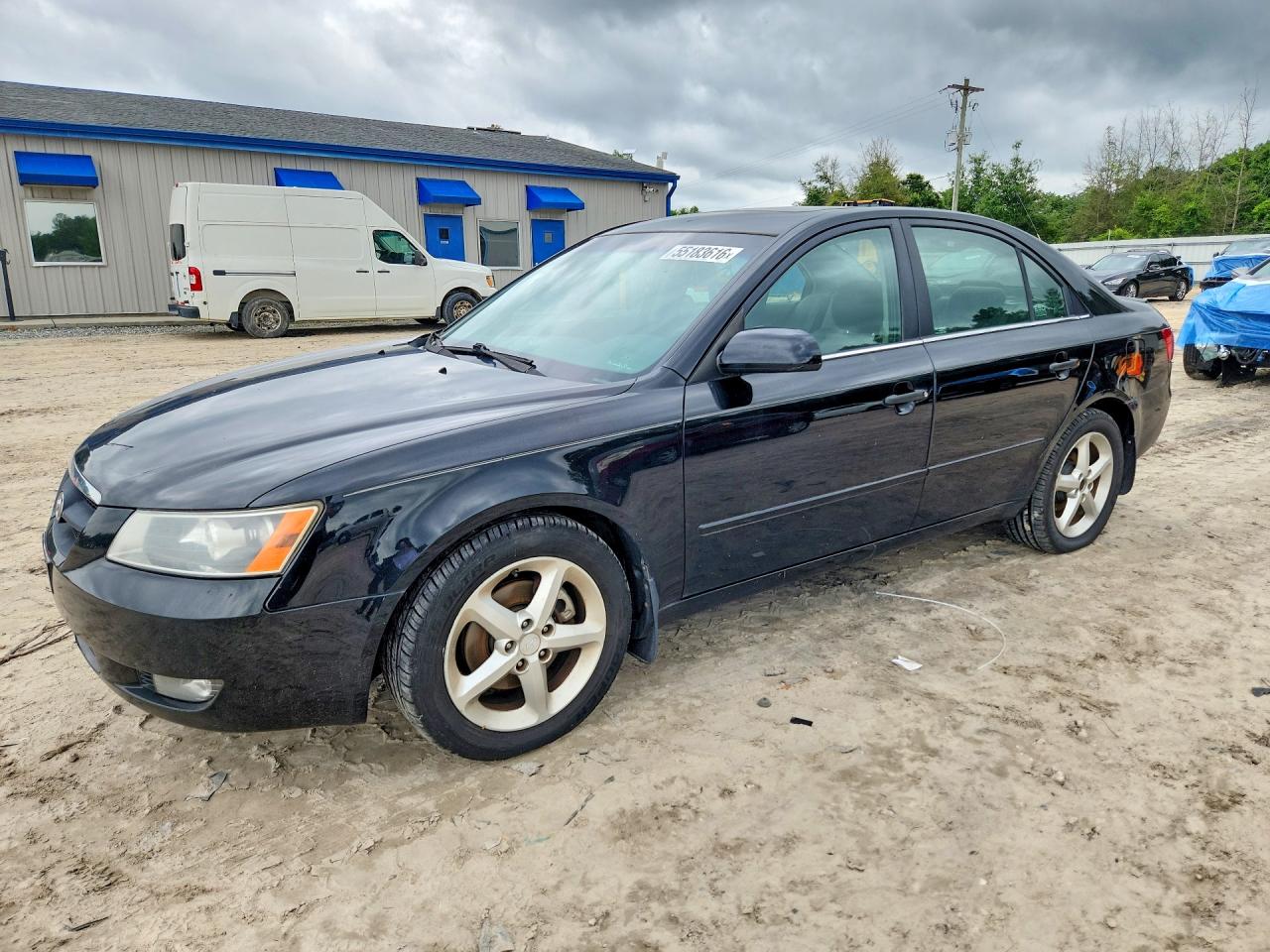2008 Hyundai Sonata Black vin: 5NPEU46F28H345588