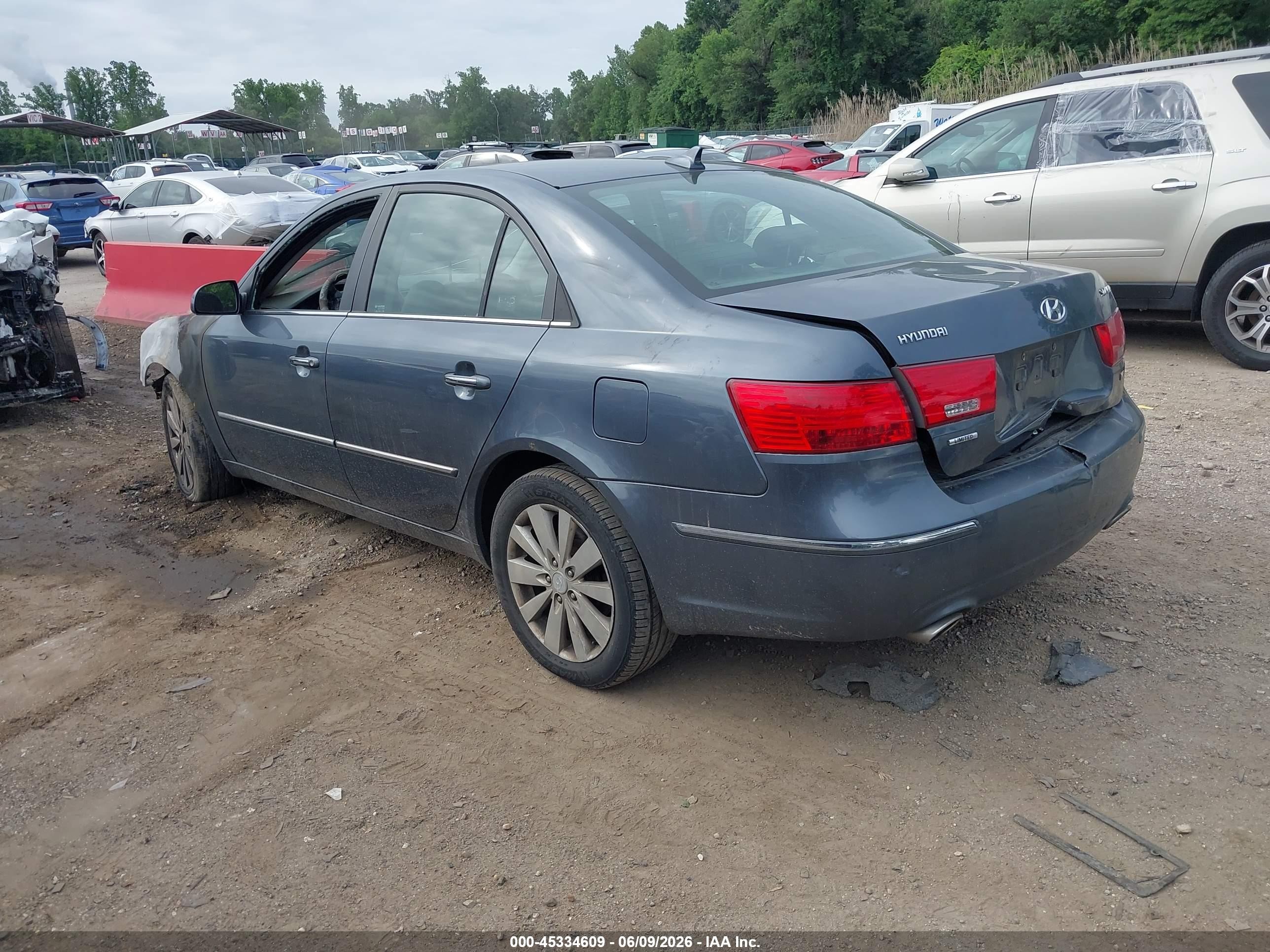 2009 Hyundai Sonata Limited V6 Gray vin: 5NPEU46F29H422932