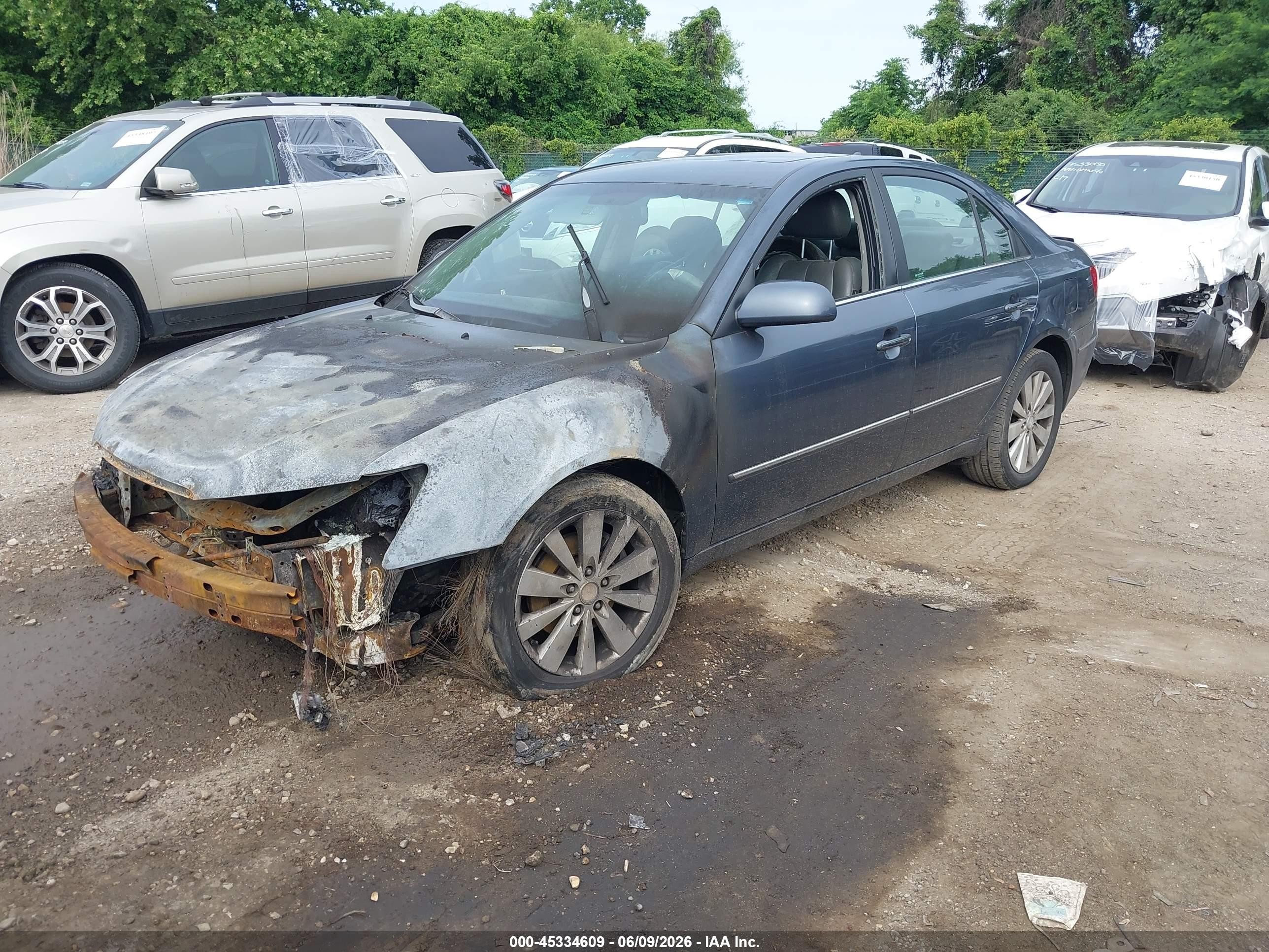 2009 Hyundai Sonata Limited V6 Gray vin: 5NPEU46F29H422932