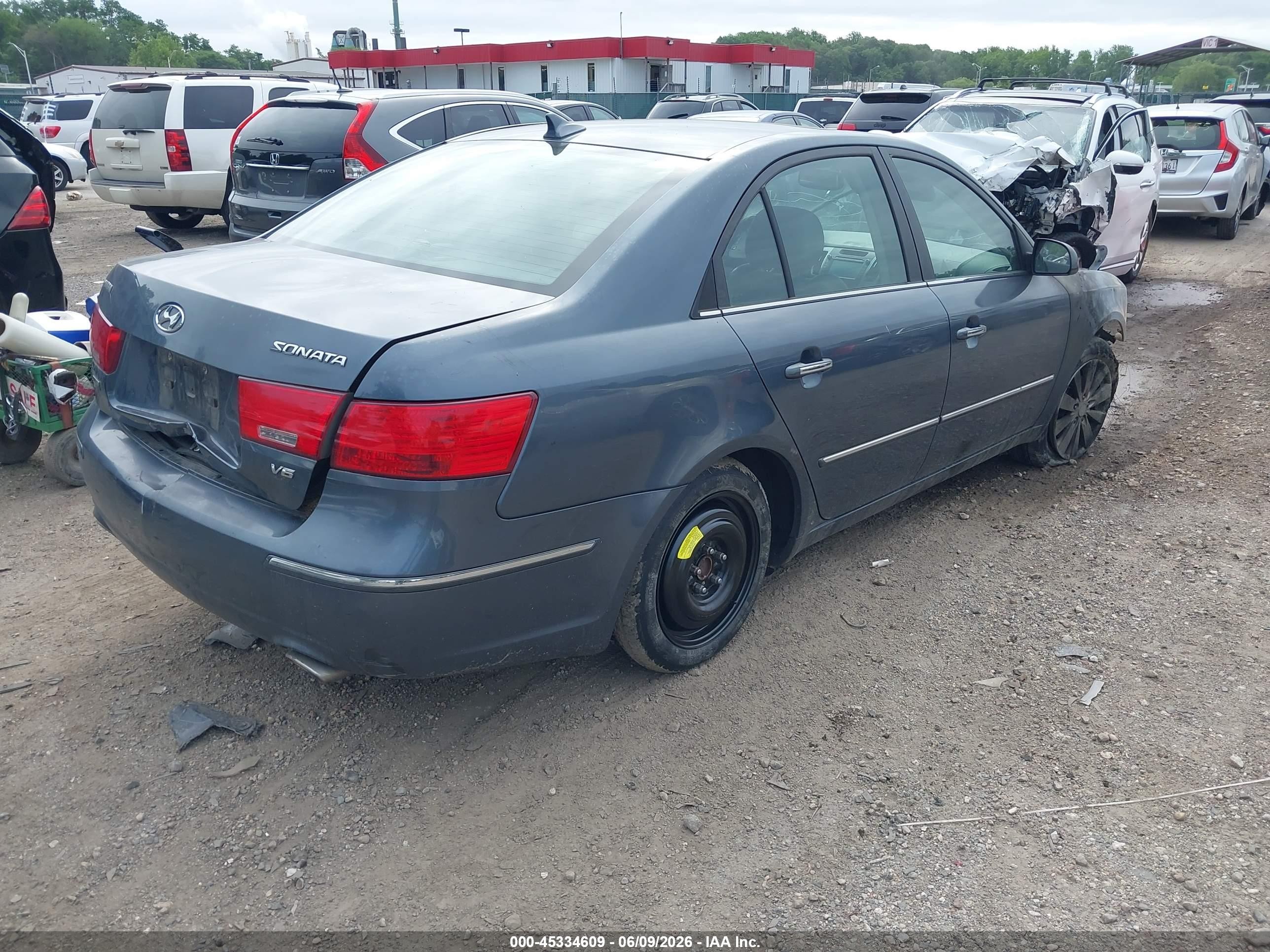 2009 Hyundai Sonata Limited V6 Gray vin: 5NPEU46F29H422932