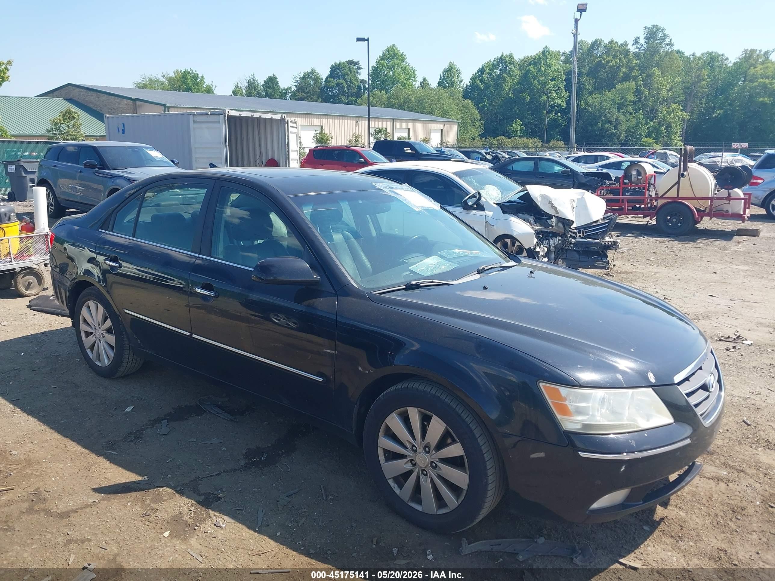 2009 Hyundai Sonata Limited V6 Black vin: 5NPEU46F29H498747