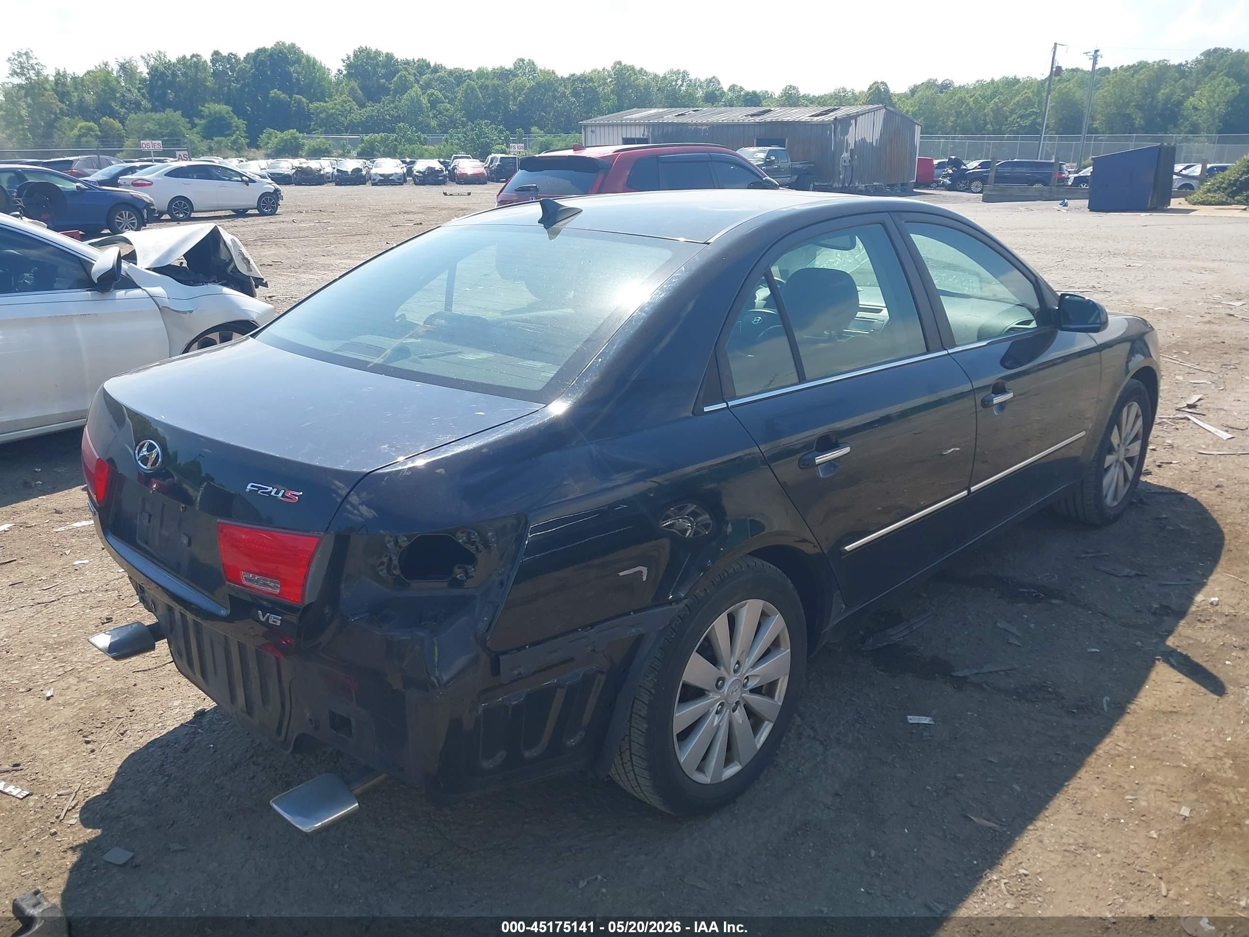 2009 Hyundai Sonata Limited V6 Black vin: 5NPEU46F29H498747