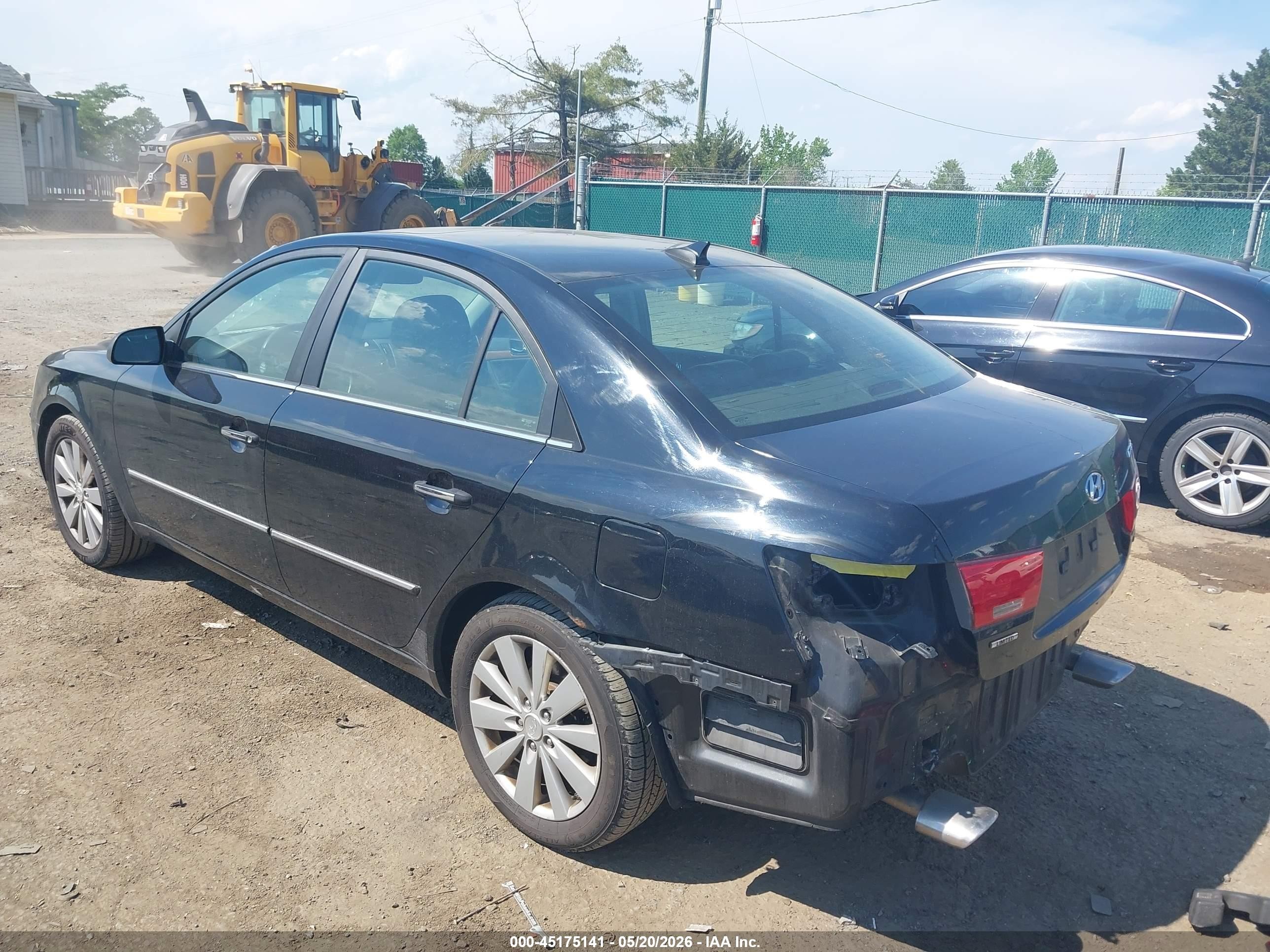 2009 Hyundai Sonata Limited V6 Black vin: 5NPEU46F29H498747