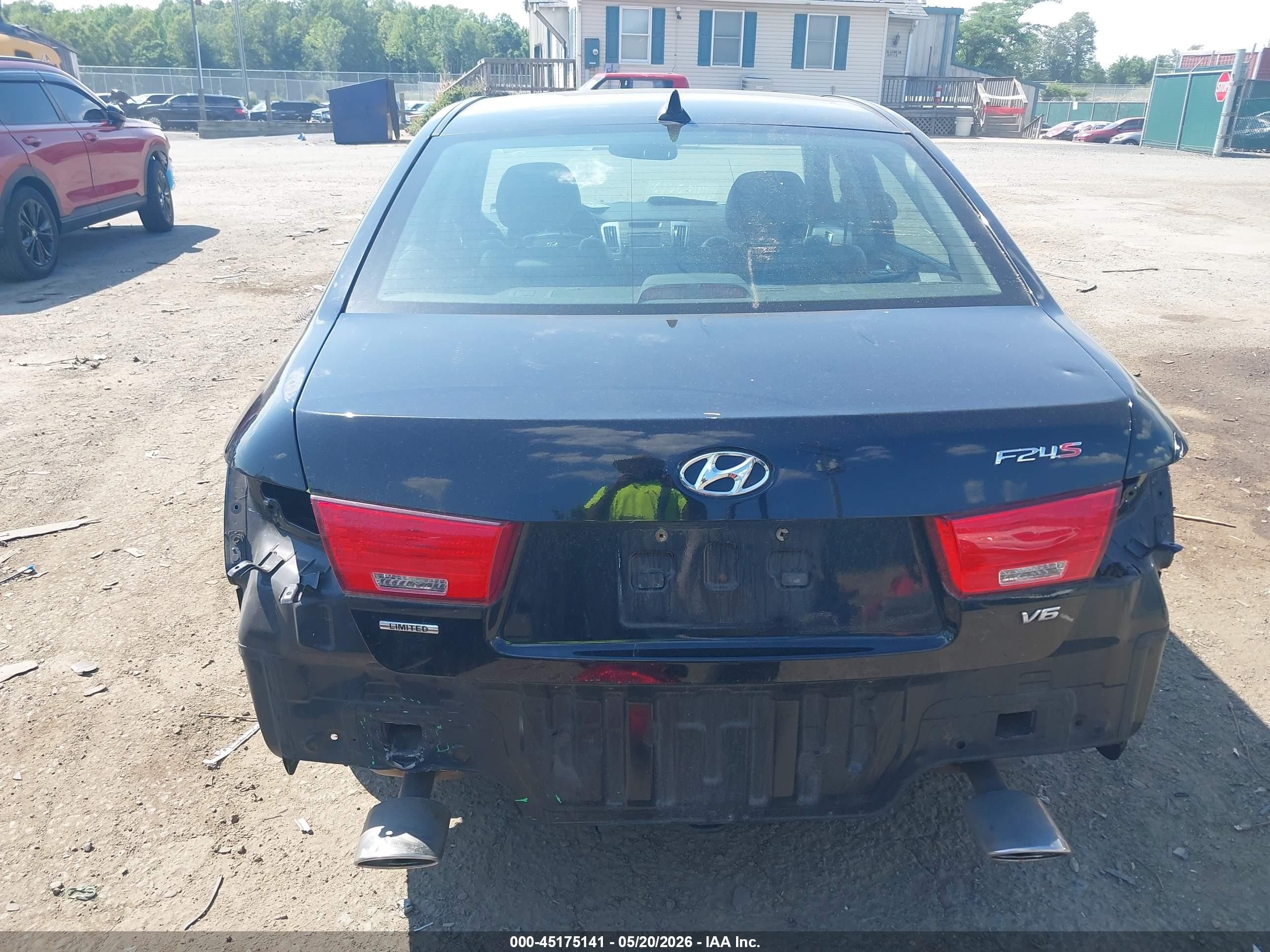 2009 Hyundai Sonata Limited V6 Black vin: 5NPEU46F29H498747