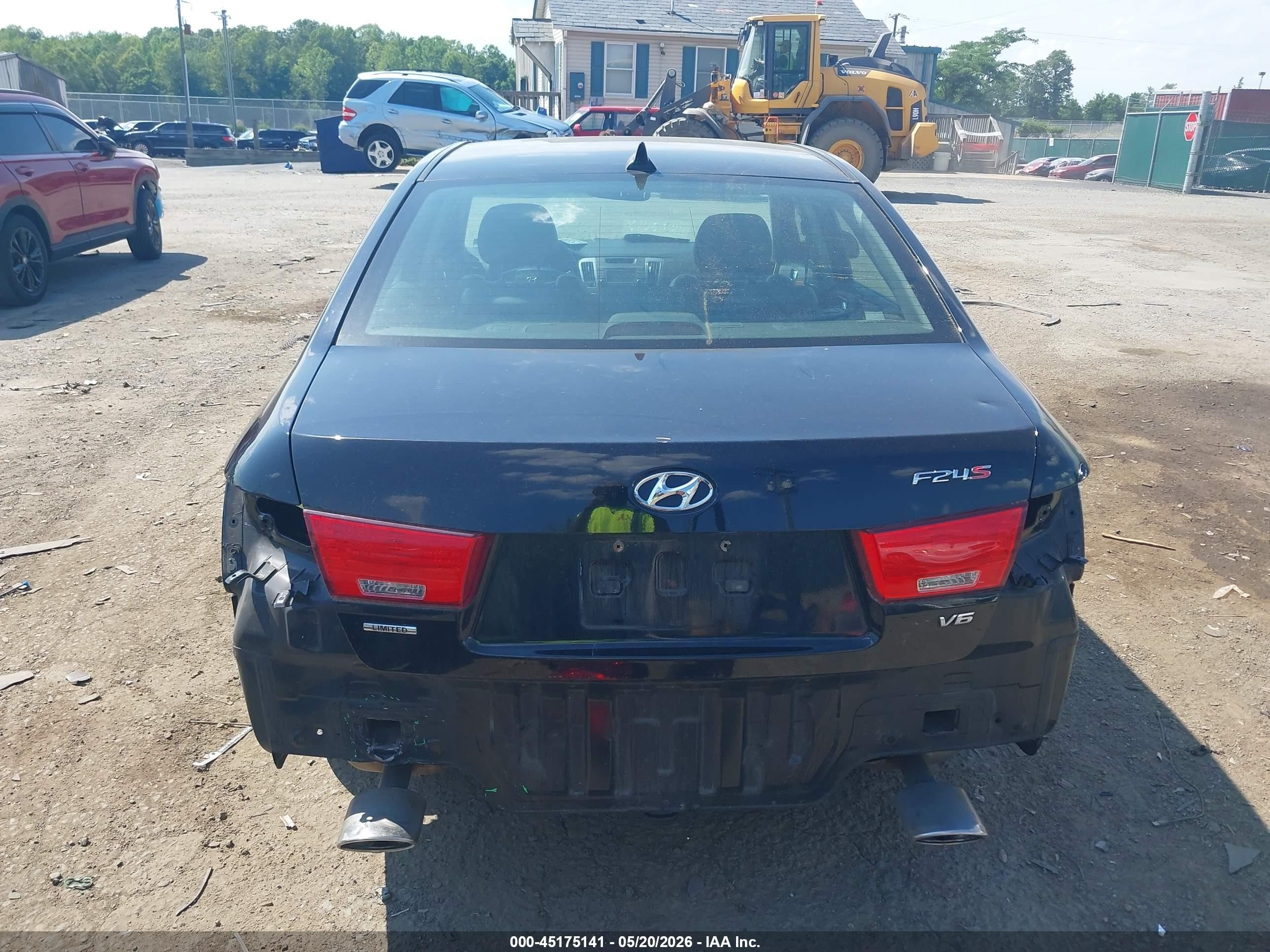 2009 Hyundai Sonata Limited V6 Black vin: 5NPEU46F29H498747