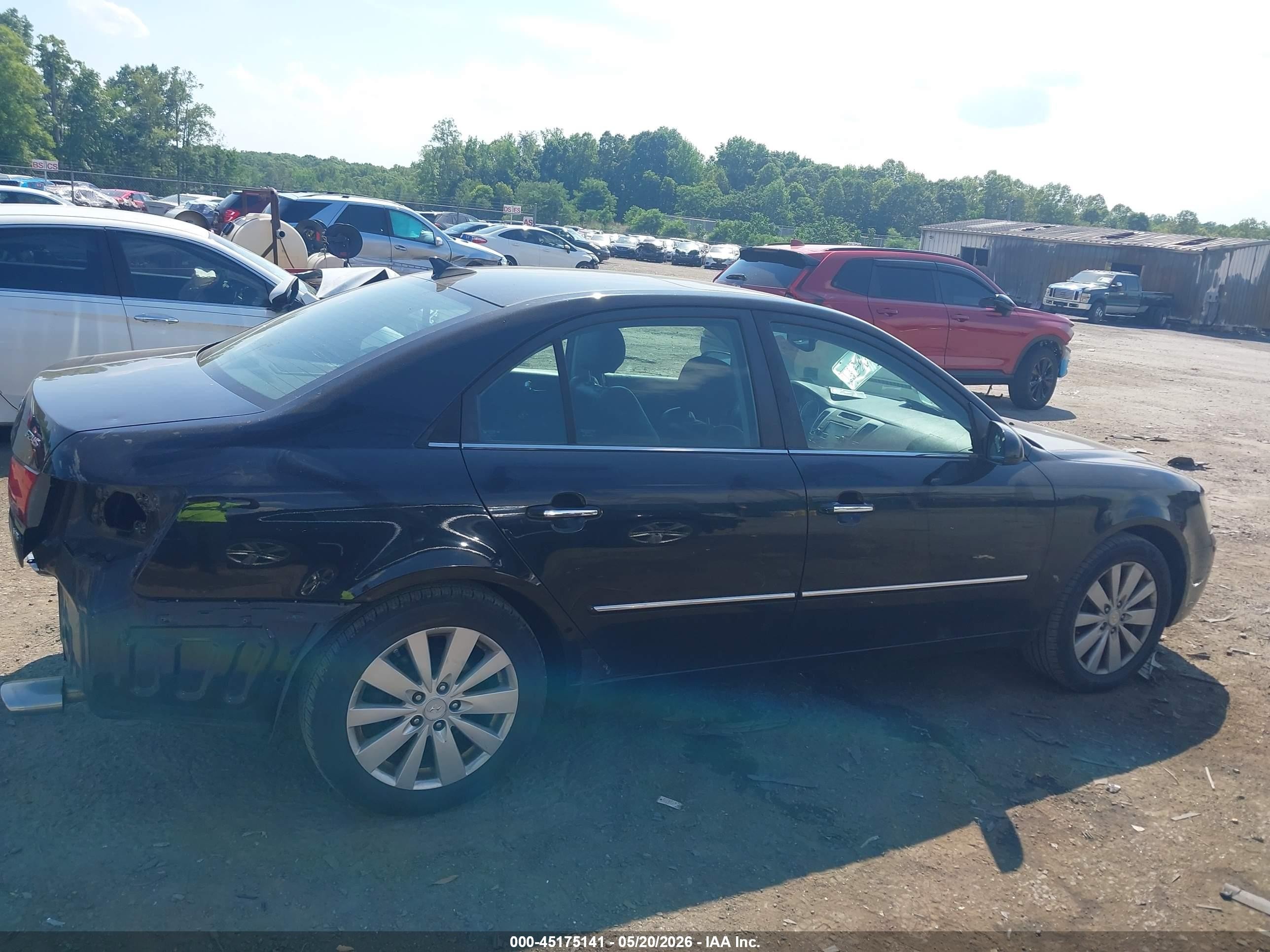 2009 Hyundai Sonata Limited V6 Black vin: 5NPEU46F29H498747