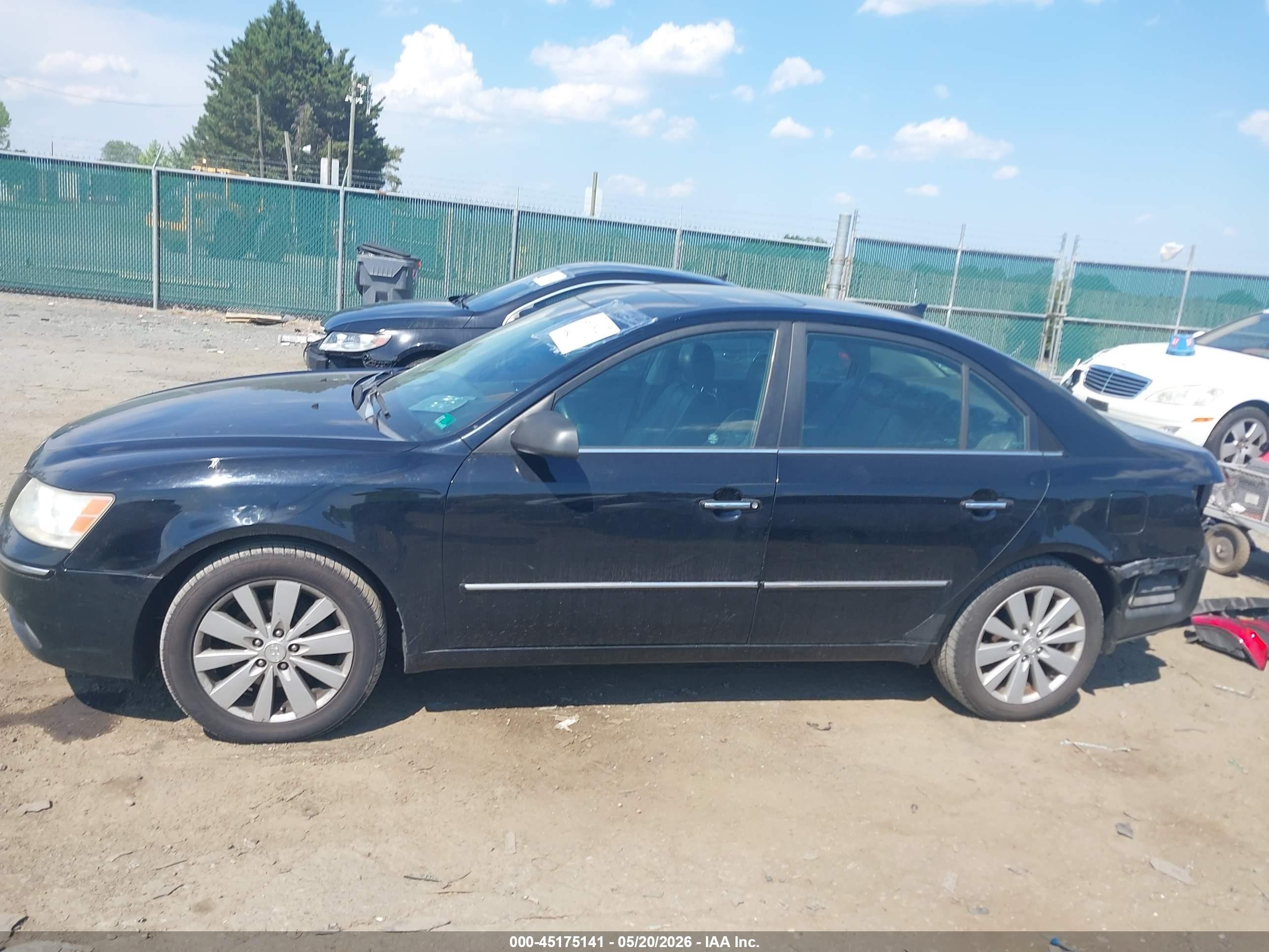 2009 Hyundai Sonata Limited V6 Black vin: 5NPEU46F29H498747