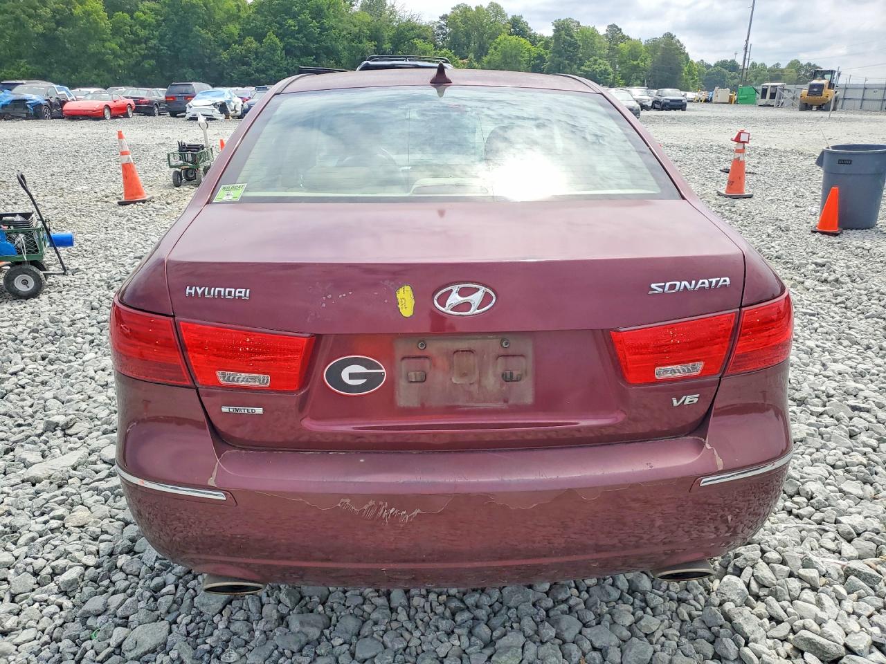 2009 Hyundai Sonata Limited V6 Burgundy vin: 5NPEU46F29H529270