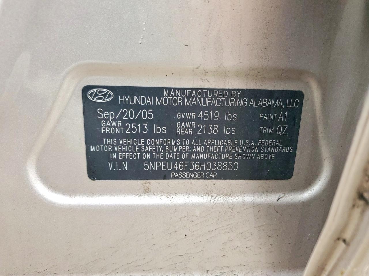 2006 Hyundai Sonata Gls V6 Желто-коричневый vin: 5NPEU46F36H038850
