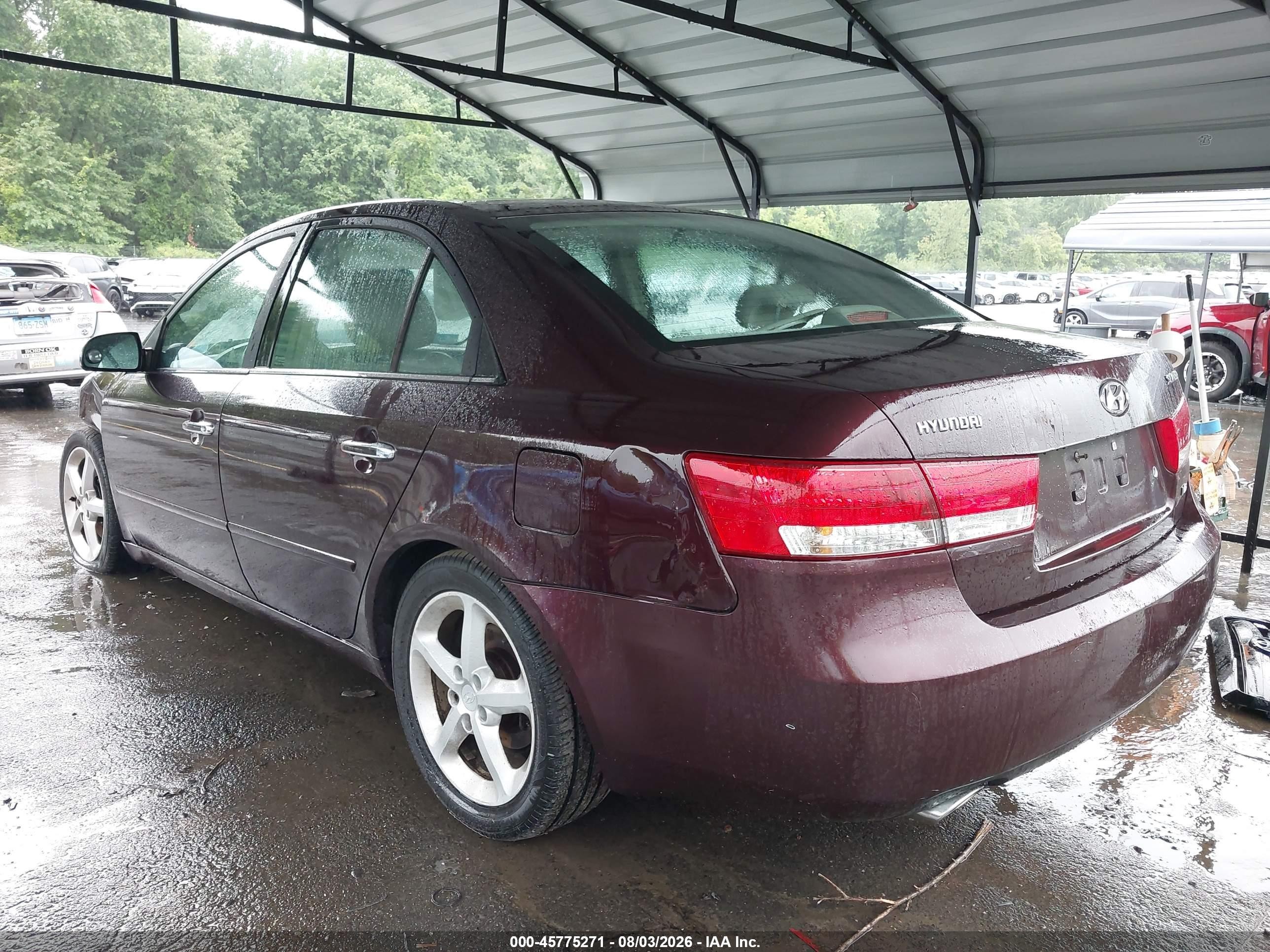2006 Hyundai Sonata Gls V6/lx V6 Purple vin: 5NPEU46F36H069712
