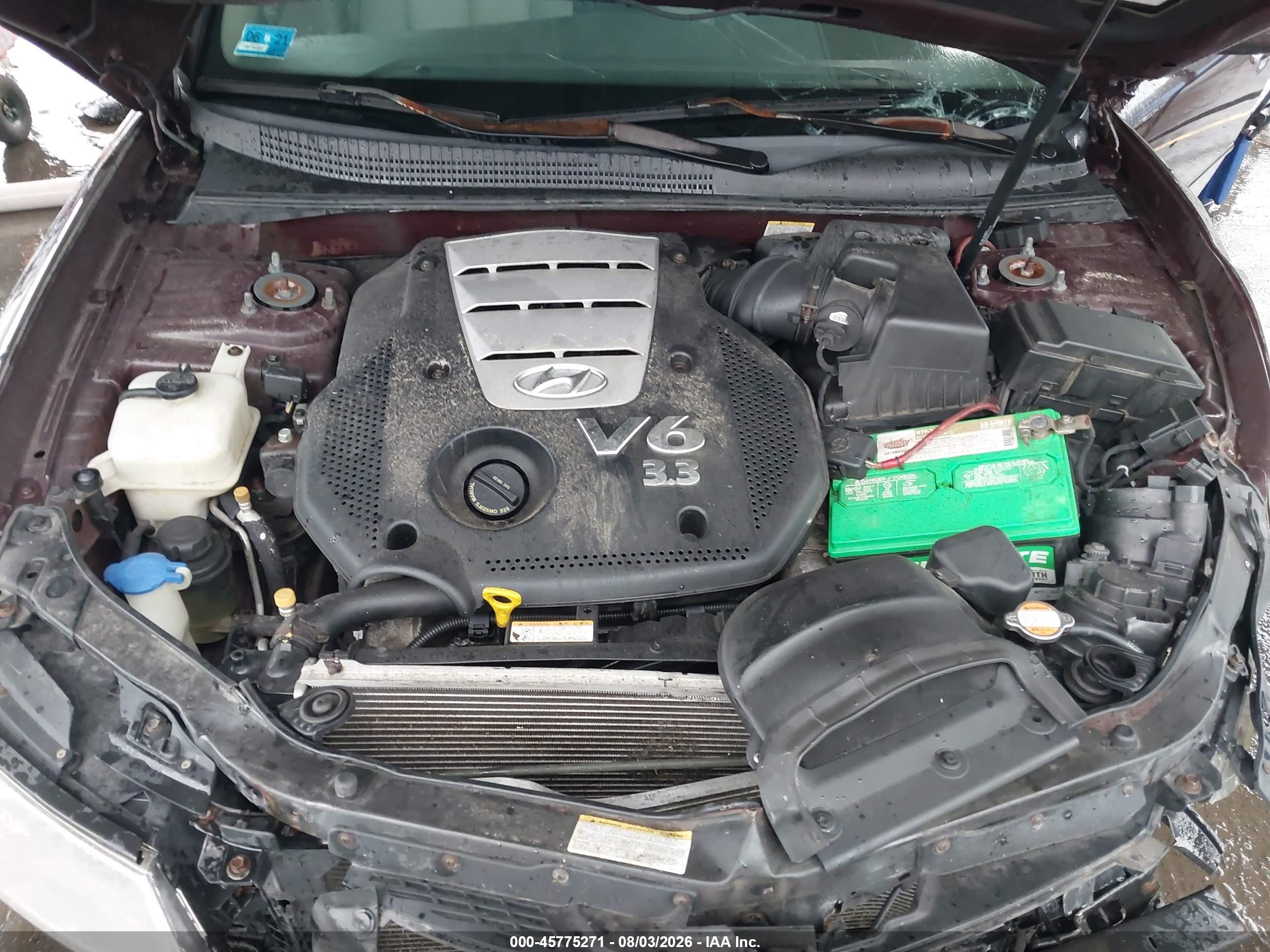 2006 Hyundai Sonata Gls V6/lx V6 Purple vin: 5NPEU46F36H069712