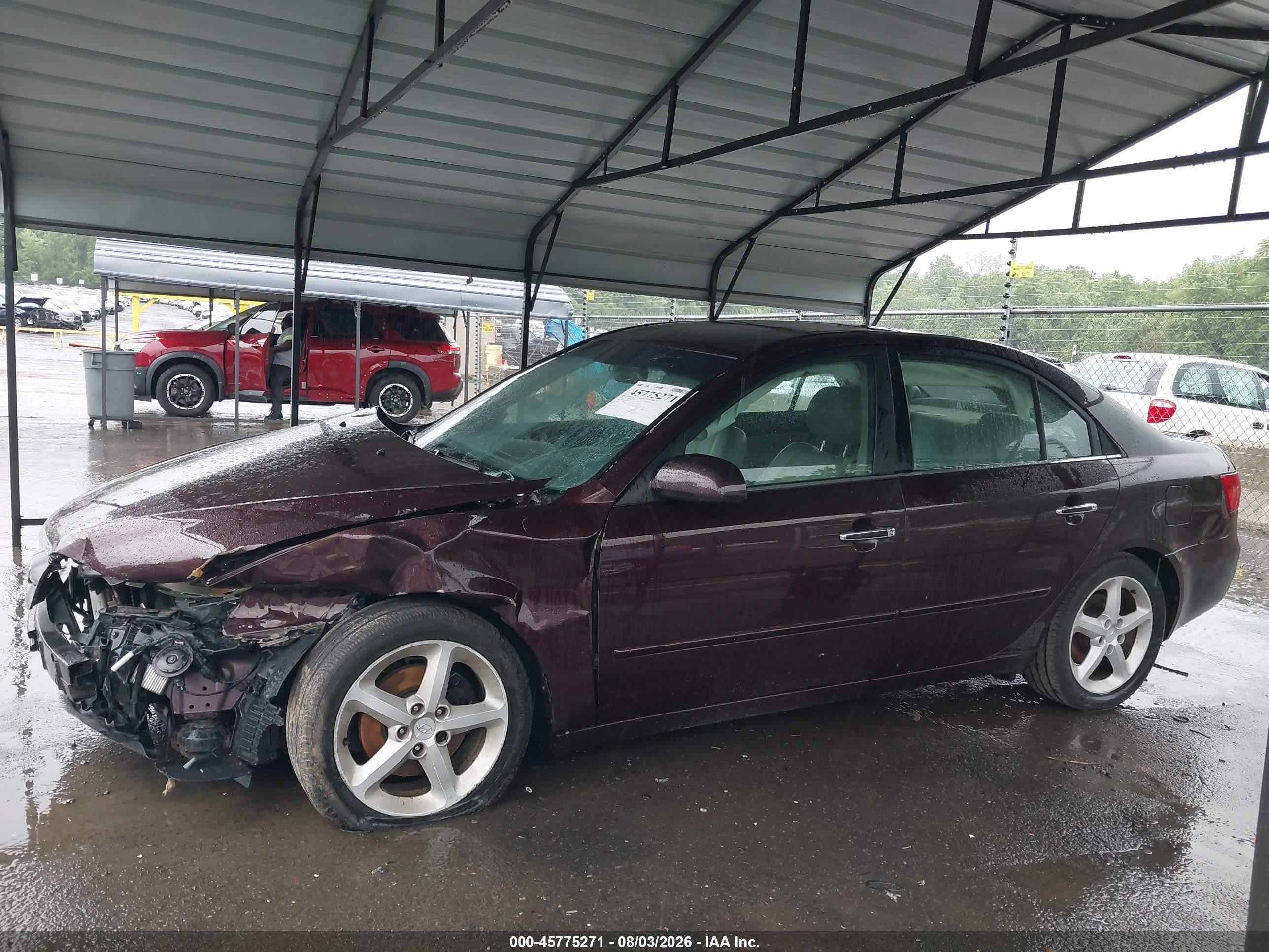 2006 Hyundai Sonata Gls V6/lx V6 Purple vin: 5NPEU46F36H069712