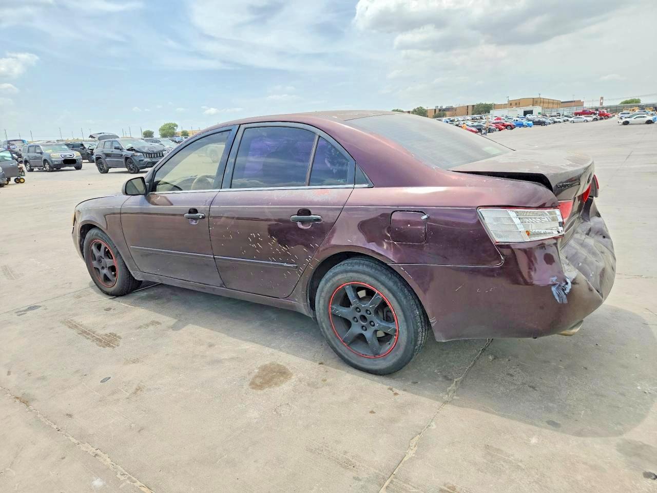 2006 Hyundai Sonata Gls V6 Maroon vin: 5NPEU46F36H093847