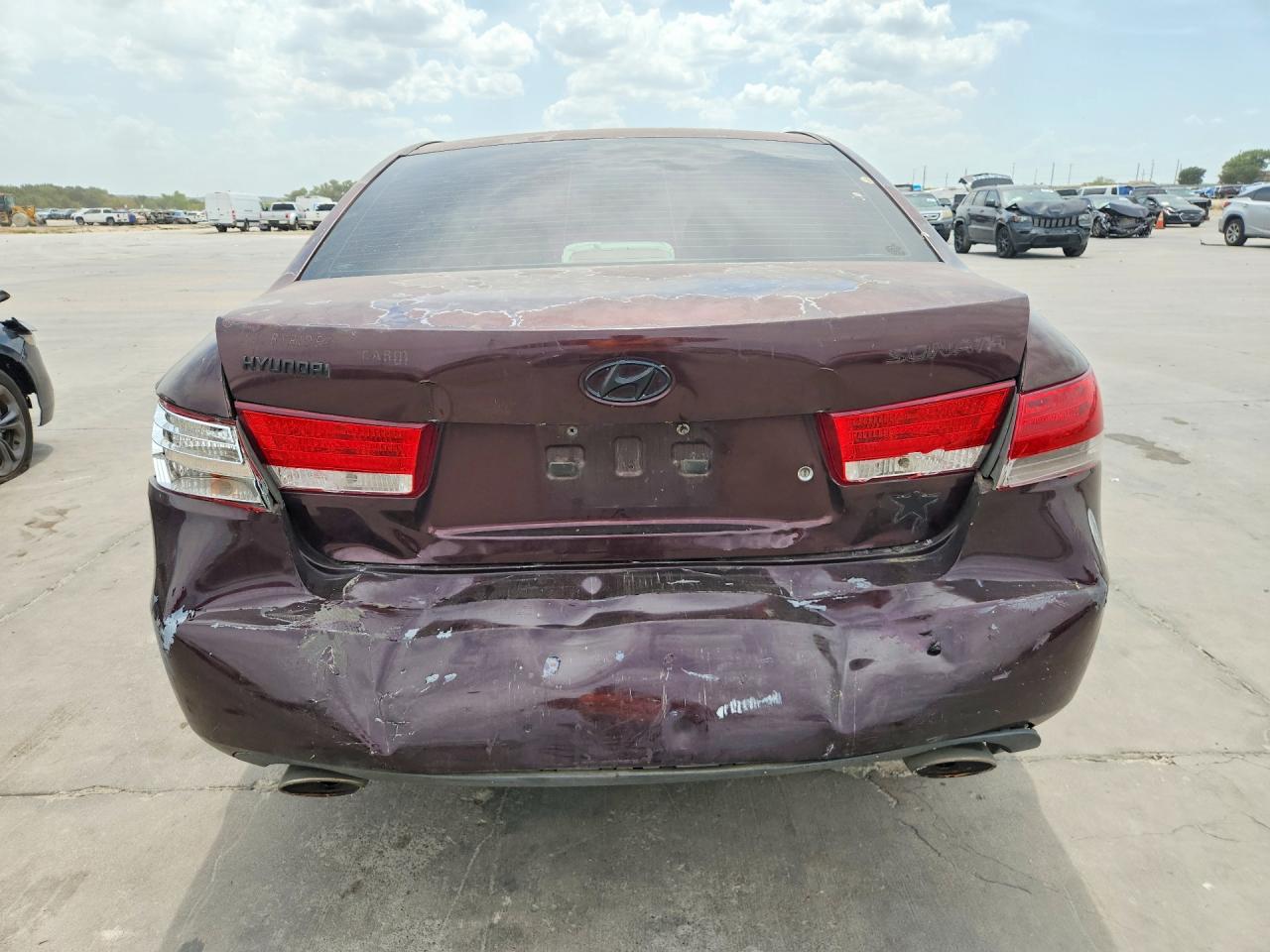 2006 Hyundai Sonata Gls V6 Maroon vin: 5NPEU46F36H093847