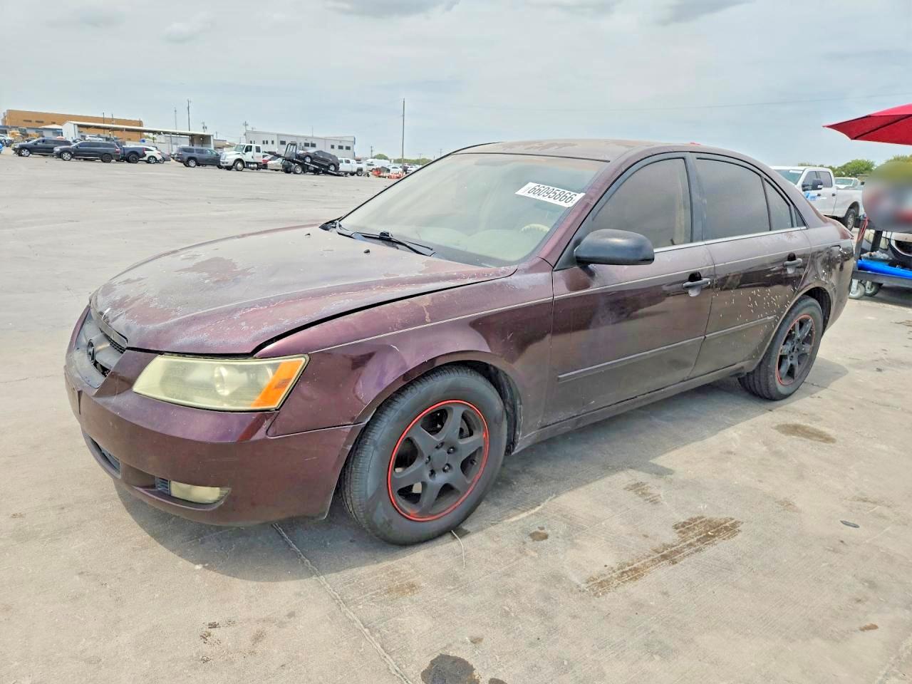 2006 Hyundai Sonata Gls V6 Maroon vin: 5NPEU46F36H093847