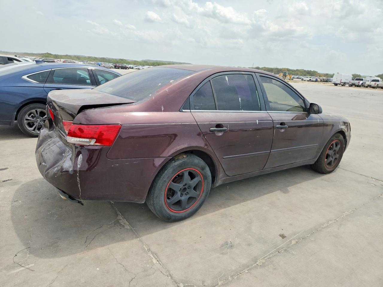 2006 Hyundai Sonata Gls V6 Maroon vin: 5NPEU46F36H093847