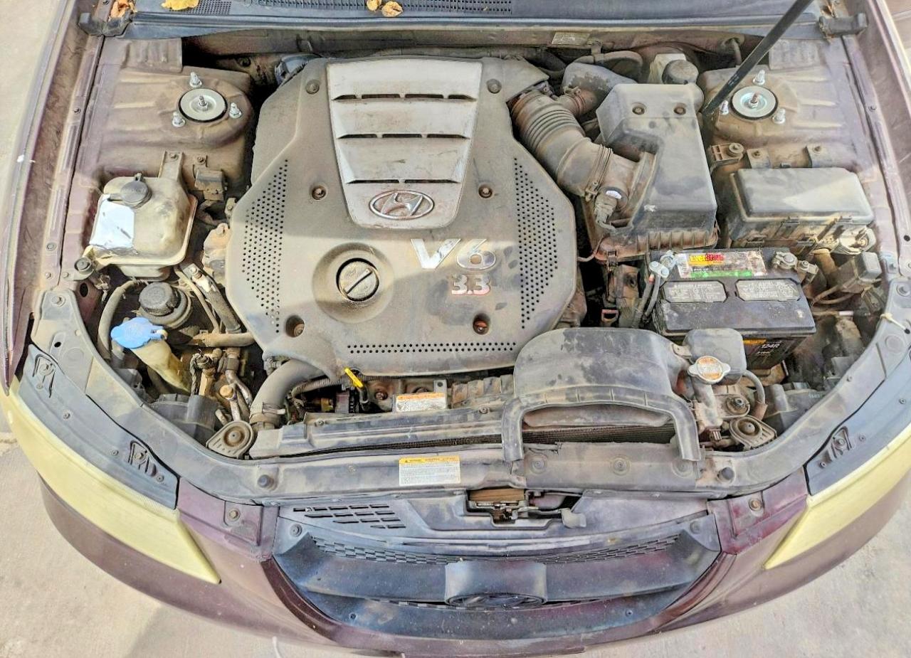 2006 Hyundai Sonata Gls V6 Maroon vin: 5NPEU46F36H093847