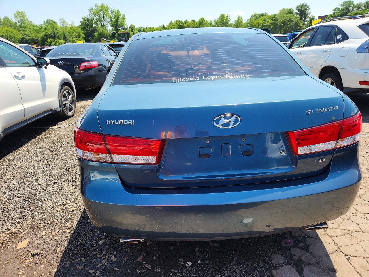 2006 Hyundai Sonata Gls V6 Blue vin: 5NPEU46F36H105284