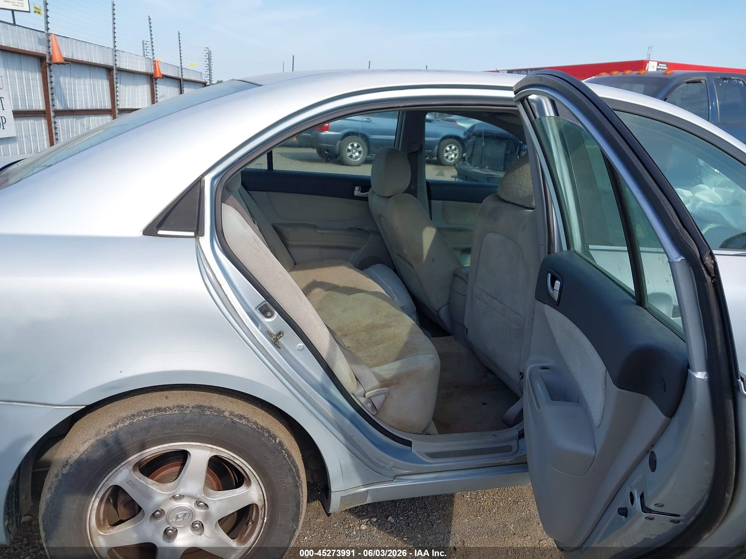 2006 Hyundai Sonata Gls V6/lx V6 Light Blue vin: 5NPEU46F36H108248