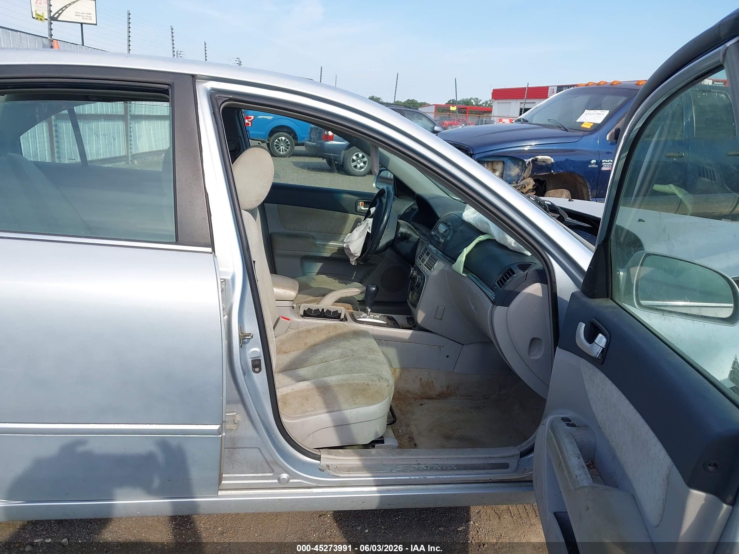 2006 Hyundai Sonata Gls V6/lx V6 Light Blue vin: 5NPEU46F36H108248