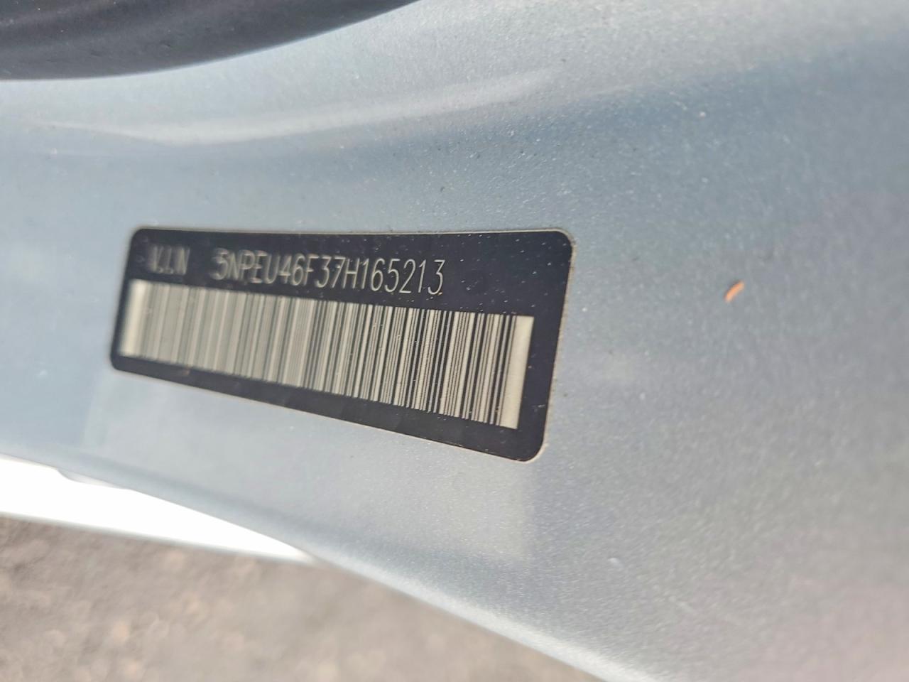 2007 Hyundai Sonata Se Silver vin: 5NPEU46F37H165213