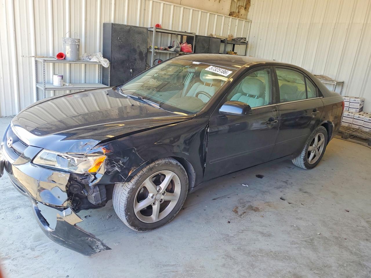 2007 Hyundai Sonata Se Black vin: 5NPEU46F37H206102