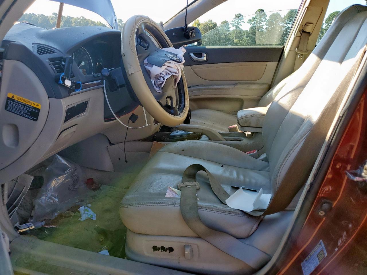 2007 Hyundai Sonata Se Maroon vin: 5NPEU46F37H215849