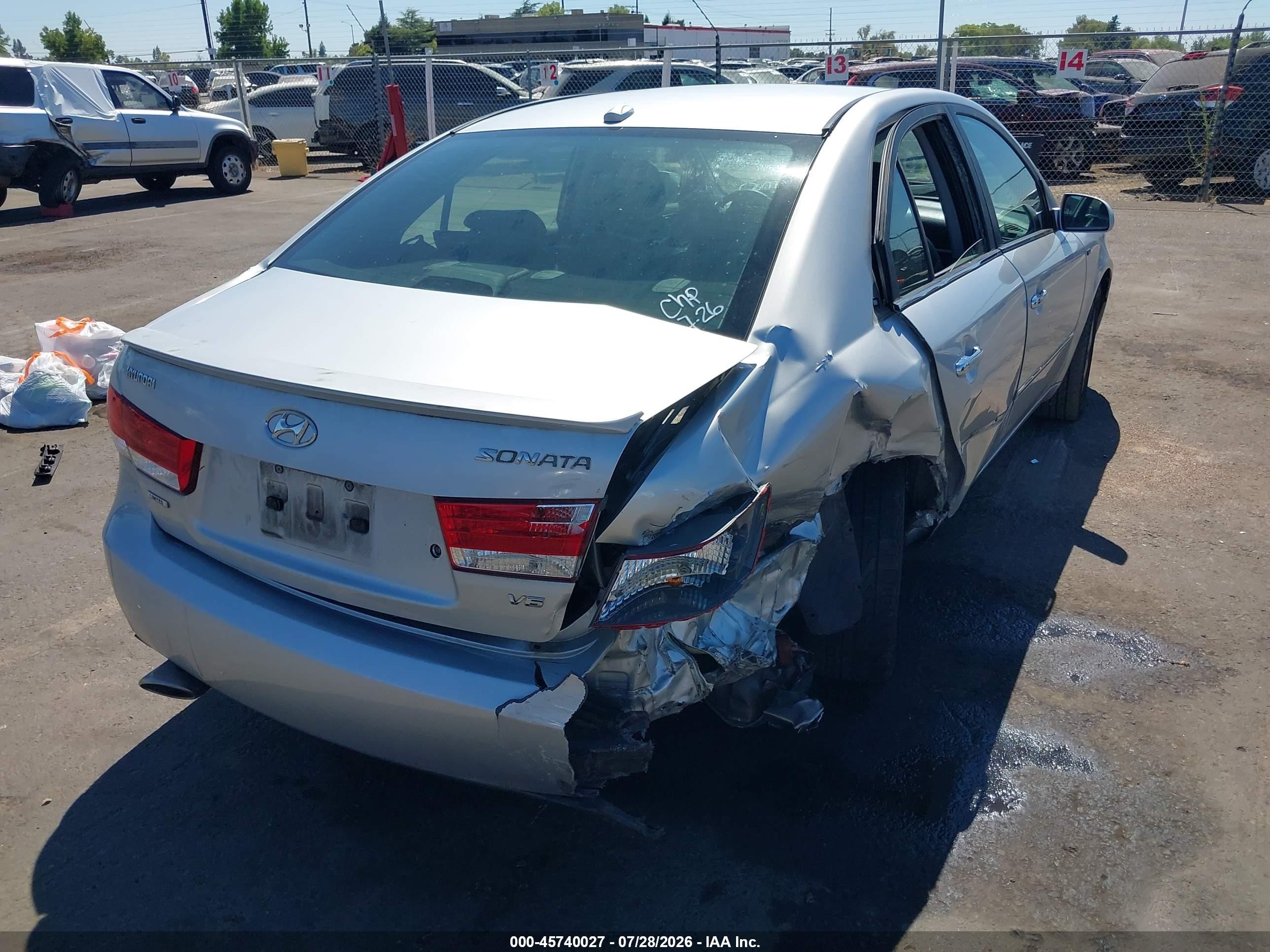 2007 Hyundai Sonata Limited/limited W/xm/se/se W/xm Silver vin: 5NPEU46F37H294875