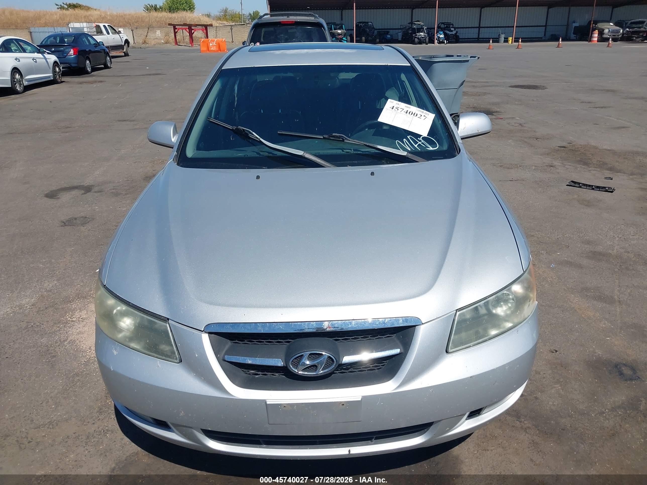 2007 Hyundai Sonata Limited/limited W/xm/se/se W/xm Silver vin: 5NPEU46F37H294875
