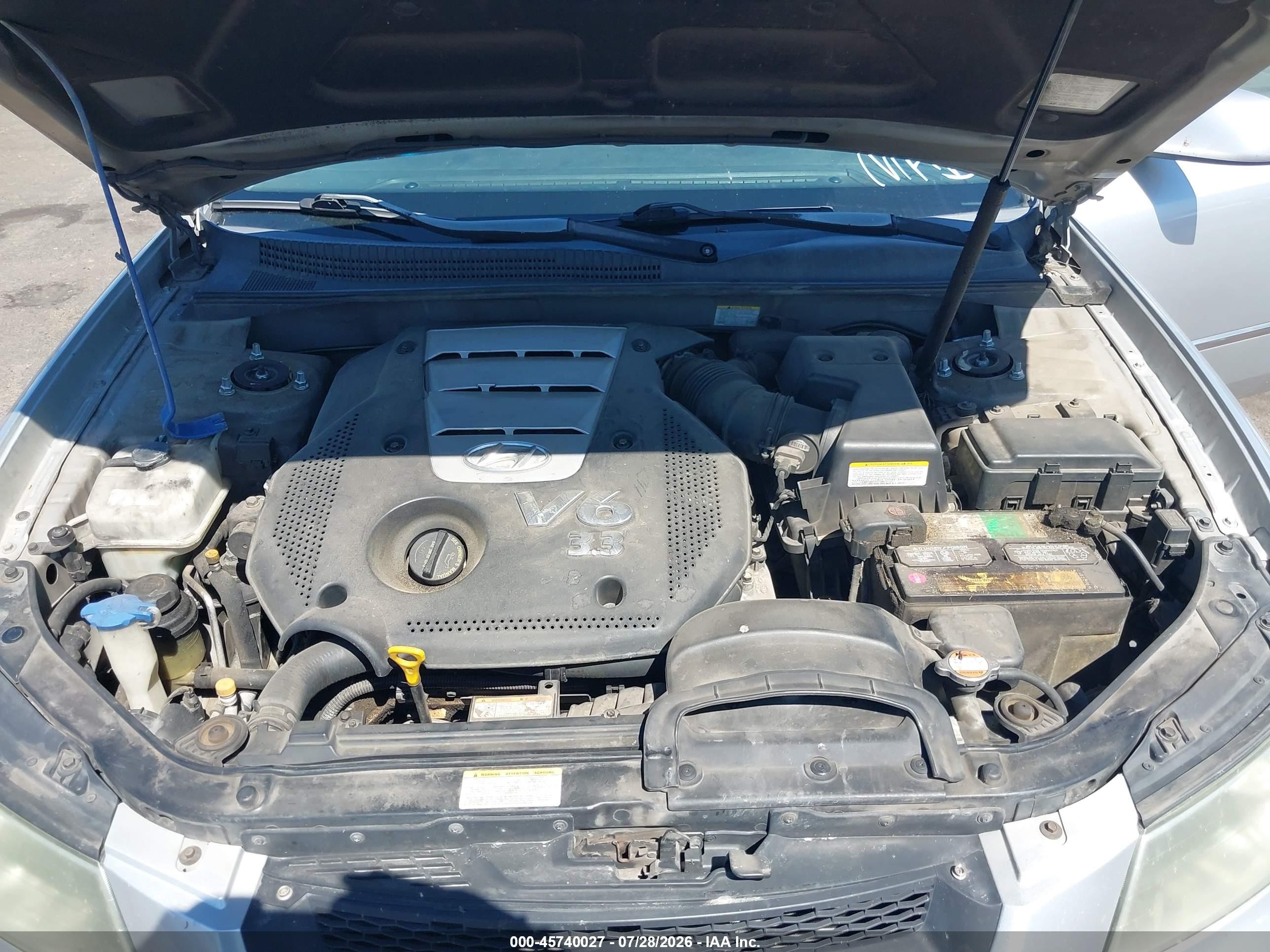 2007 Hyundai Sonata Limited/limited W/xm/se/se W/xm Silver vin: 5NPEU46F37H294875