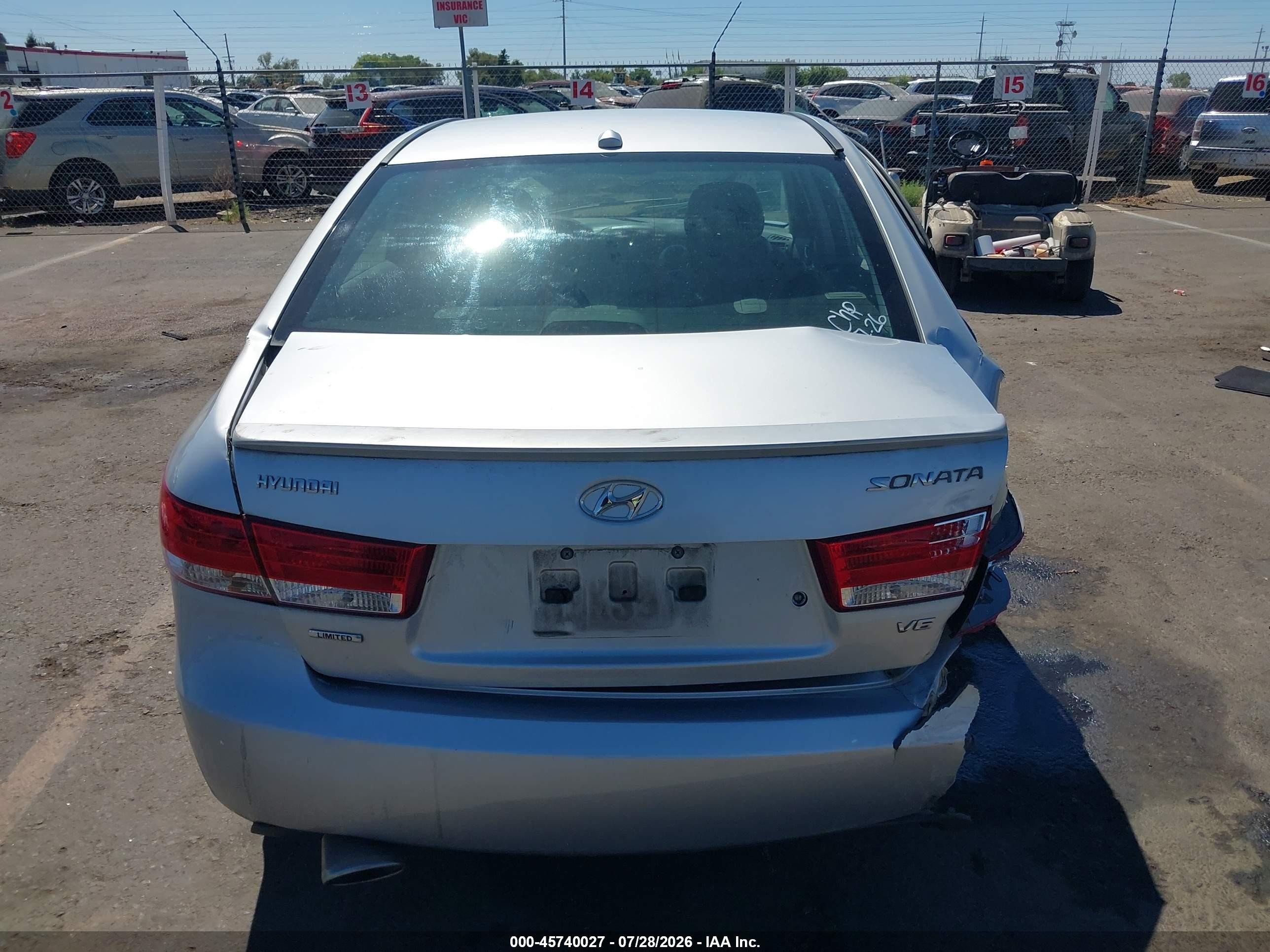 2007 Hyundai Sonata Limited/limited W/xm/se/se W/xm Silver vin: 5NPEU46F37H294875